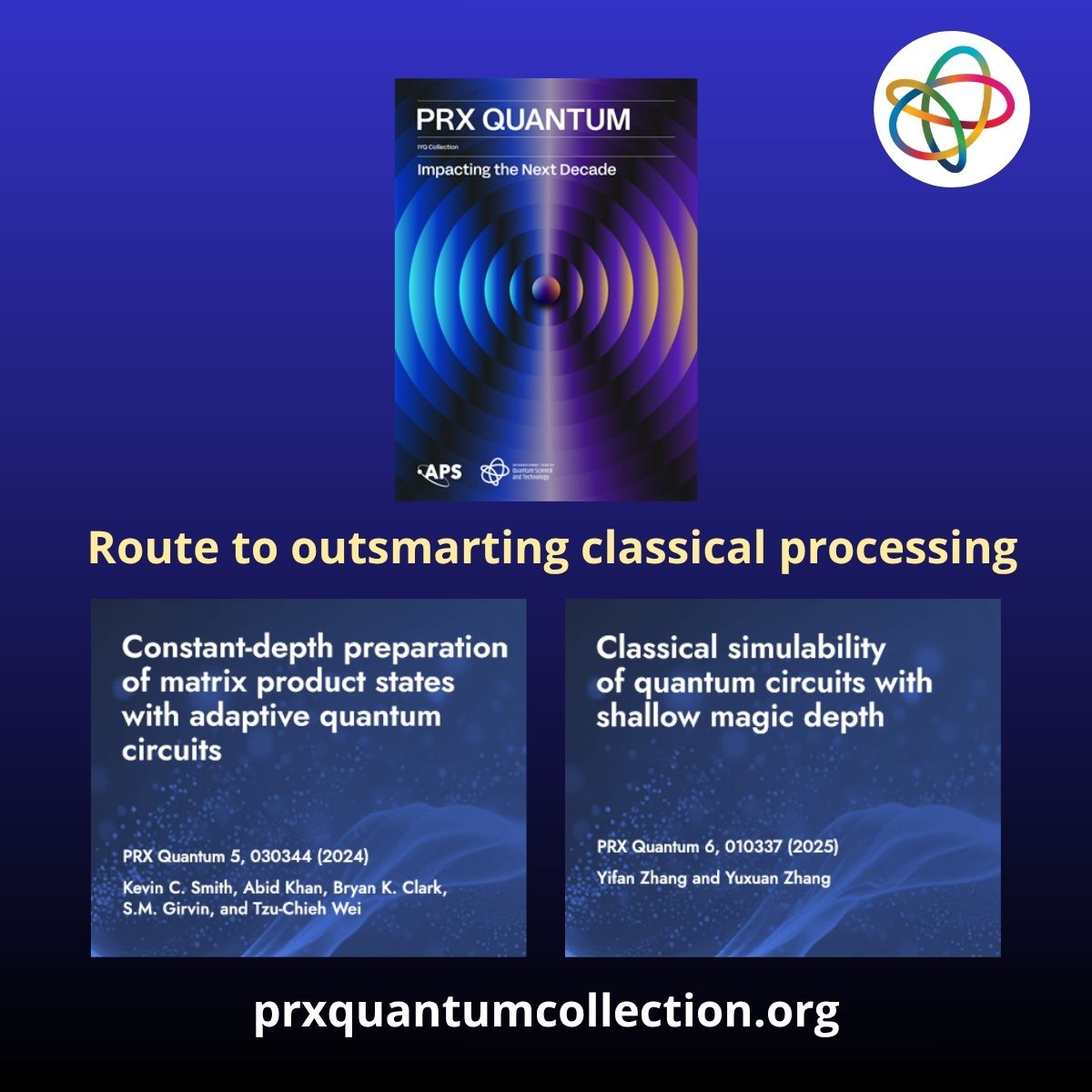 How can quantum systems surpass classical methods for data processing and simulation?

In the APS–PRX Quantum collection for the International Year of Quantum Science and Technology (IYQ2025), researchers reveal key advances that:
🔸 Harness quantum circuits to push beyond