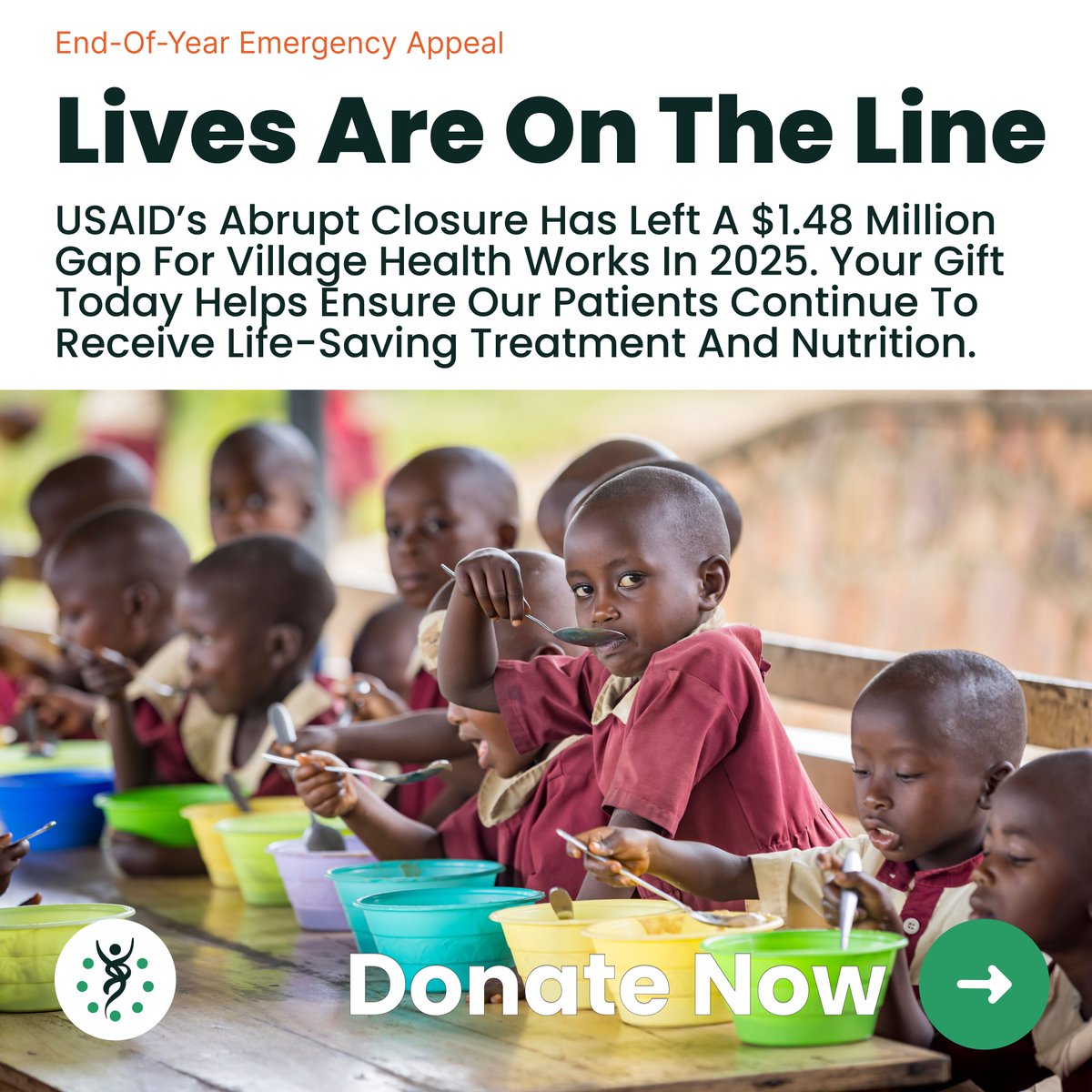 The loss of USAID’s support has left a $1.48 million gap threatening our health services in Burundi.

Donate to keep care for HIV, TB, malaria &amp; malnutrition patients alive.

Help us fill the gap with our end-of-year appeal: bit.ly/4nrPFdK