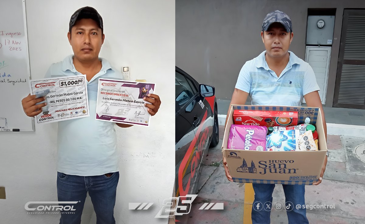 segcontrol's tweet image. El esfuerzo constante y la pasión por hacer bien las cosas son los verdaderos sellos de un Héroe Control.
Hoy reconocemos a Luis Germán Mateo García, por su compromiso, responsabilidad y entrega en cada jornada. 👏❤️💼

#HéroeControl #GuardiasControl #ControlSeguridad