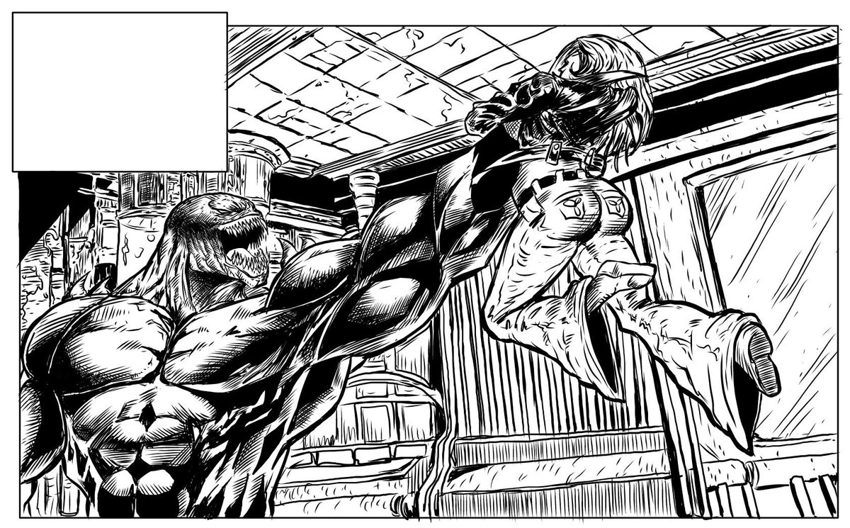Liza Ray issue 3-page 25 panel 2 inks #lizaray #lizaraycomic #comic #comicartist #ink #inkdrawing #inkcomics #comicpanel #art