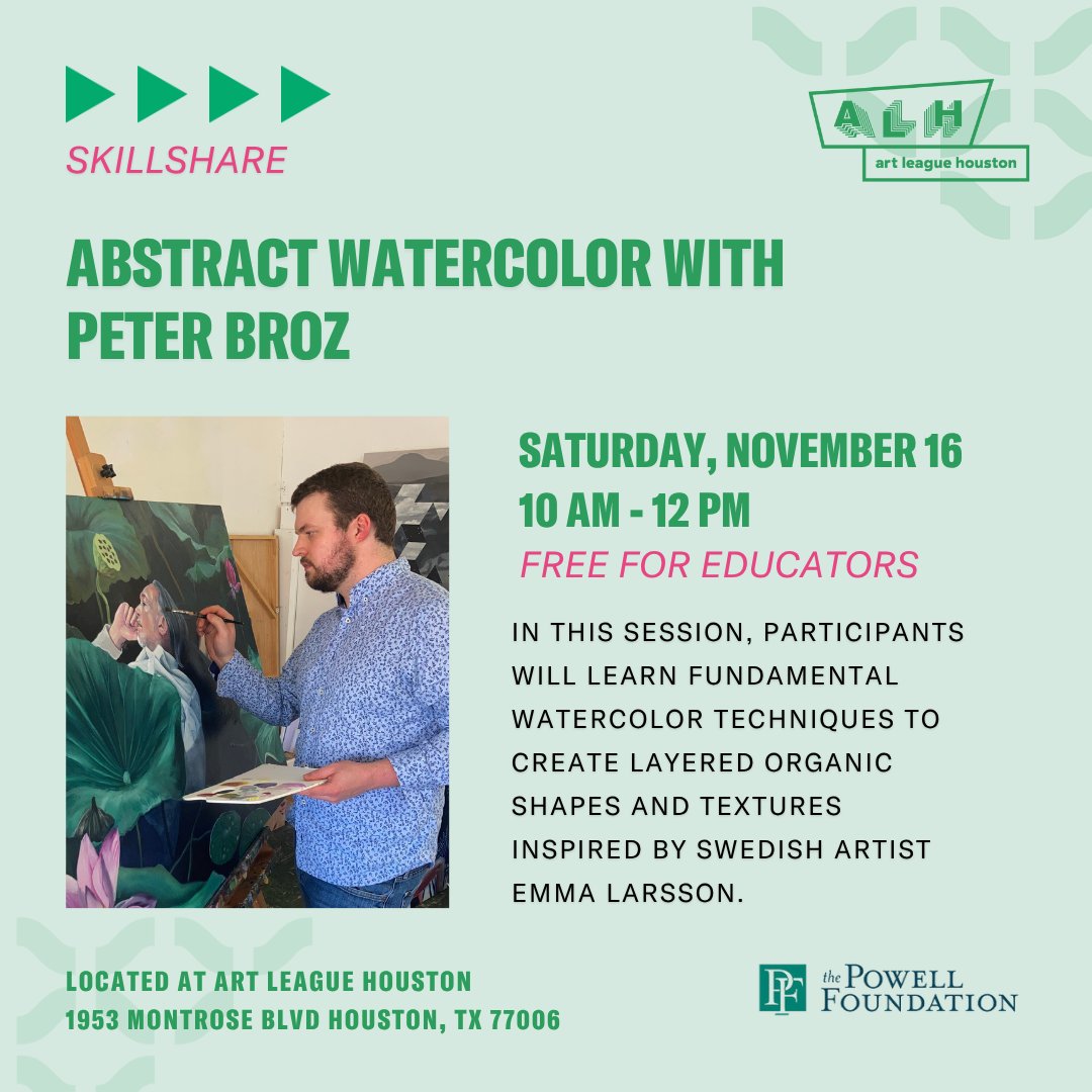 November 2025 at Art League Houston - mailchi.mp/artleaguehoust…