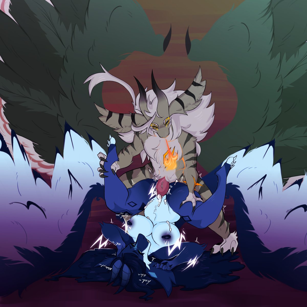 She's properly impregnated now.