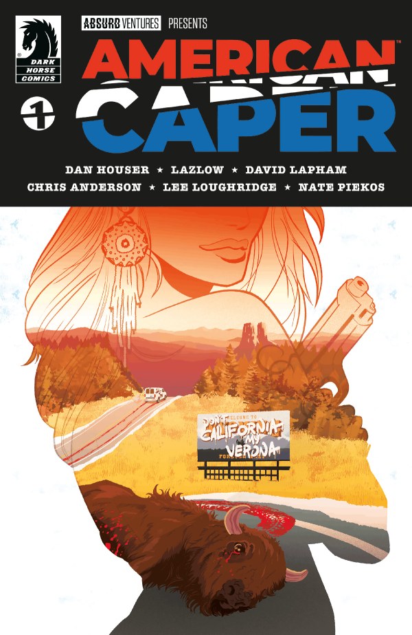 beytomcomics's tweet photo. An abstract painting of the American Dream at work, a Mormon hit-man and a gambling-addict lawyer become intertwined after a real estate deal gone wrong that will soon warp the lives of both men into the shape of tragedy! AMERICAN CAPER #1 by #DanHouser, #Lazlow, &amp; #DavidLapham! https://t.co/WlNWYL8FGy
