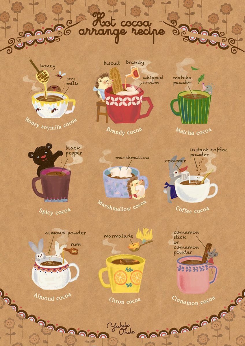 ココアアレンジレシピ
🍫☕️
#ココアの日