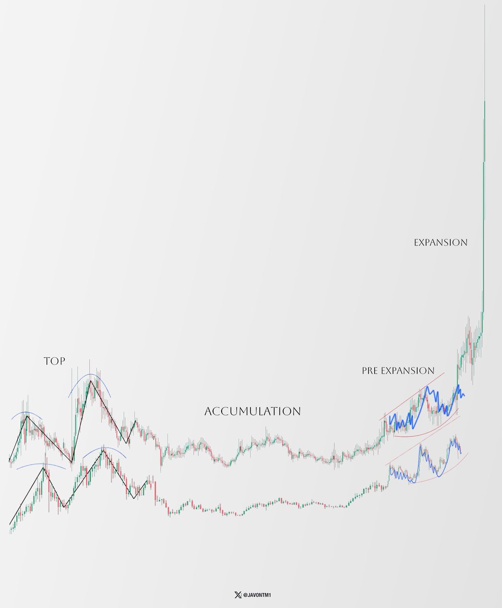 Part 2.

Alts this cycle have displayed every phase as the 2014-2017 run, except for one ☝️.

The most expansive &amp; parabolic part, and it looks to be coming up next...

#Altcoins