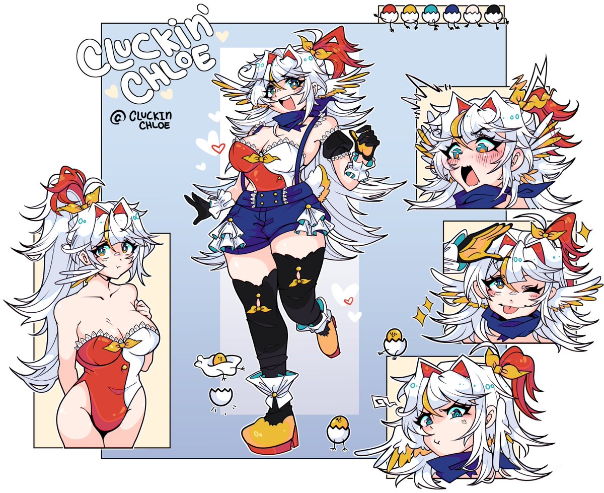 Cluckin' Chloe |🐣💙| Chicken Vtuber tweet media