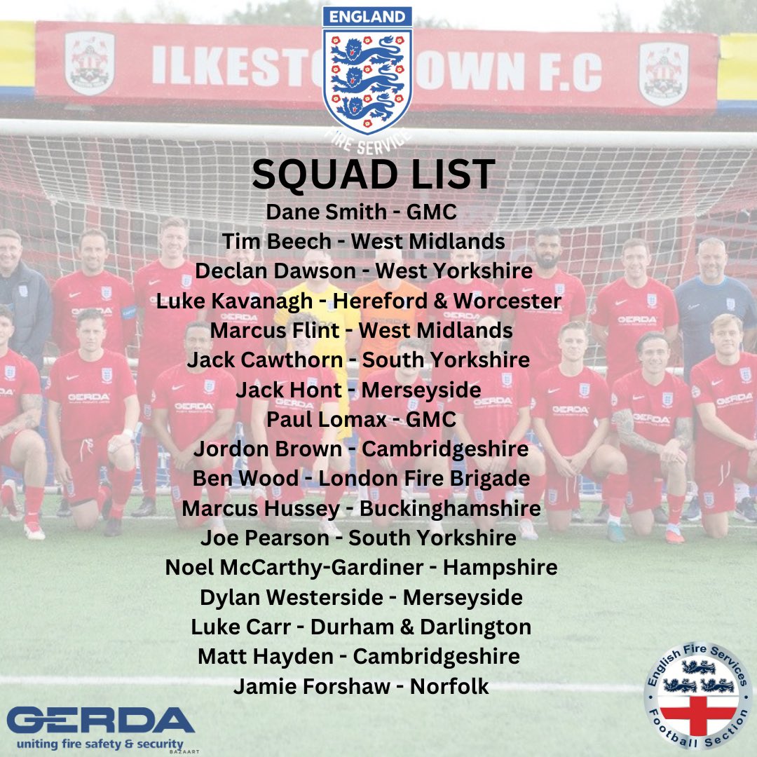 English Fire Service Football Section tweet media