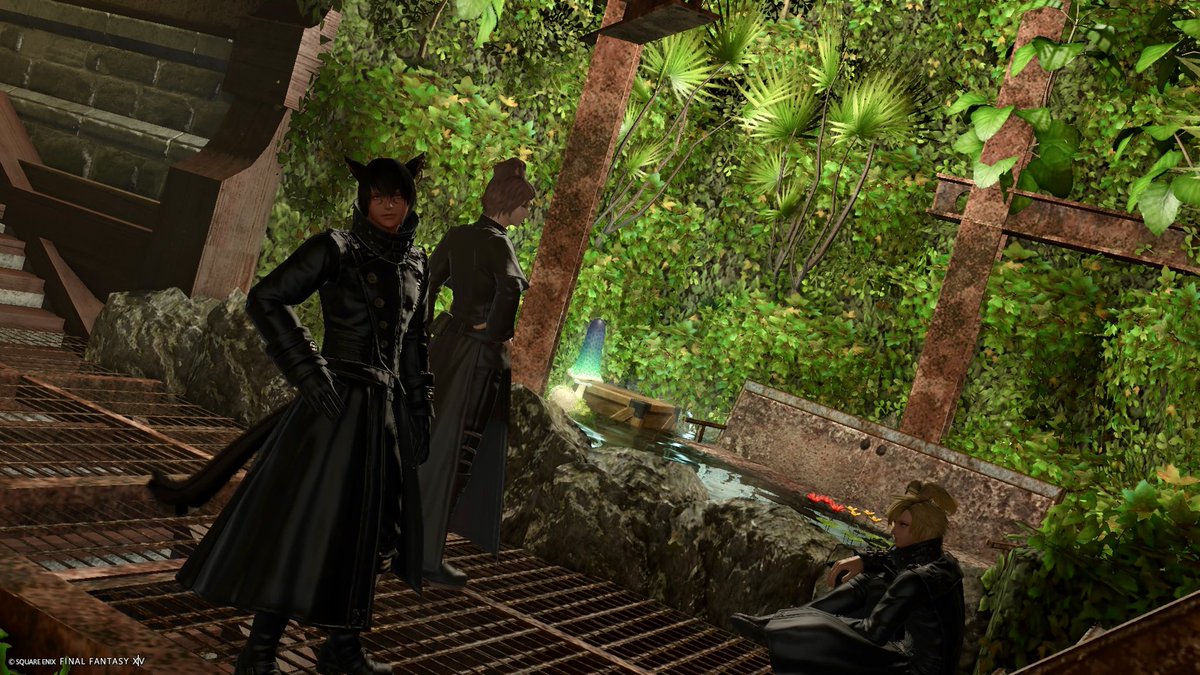 AmiTyata's tweet image. イケメン達と。
ミラプリがお揃いになるという偶然✨
#CS_R_PLUS #FF14 #FF14ハウジング