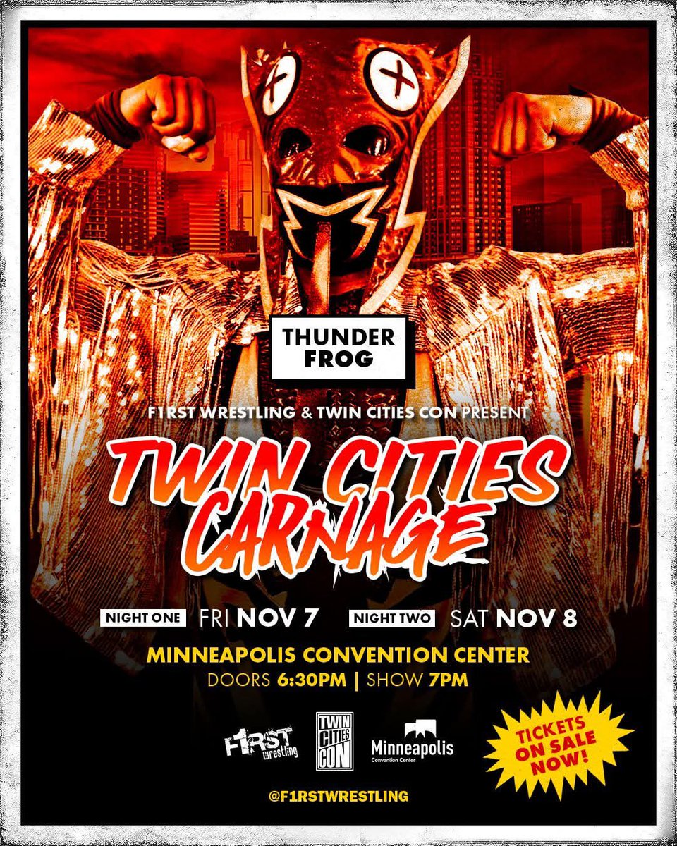 BigOPossum69's tweet photo. THE MINNESOTA WRECKING ZOO IS COMING TO @TwinCitiesCon MATES!!

https://t.co/I5nfCw92aG

@f1rstwrestling @Thunderfrogger https://t.co/BFFIsQvZaL