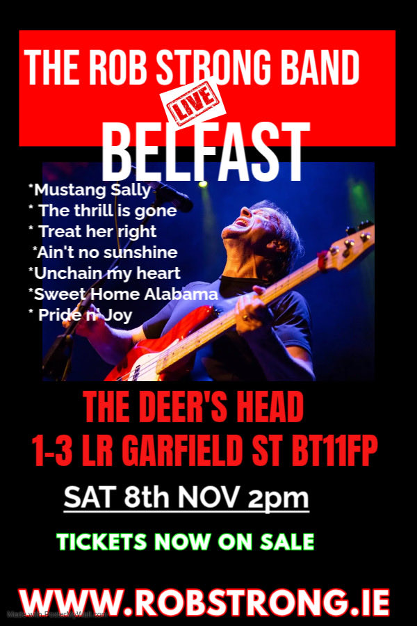 strong_rob's tweet image. Rob Strong Band LIVE IN BELFAST this Sat 8th Nov 2 pm @VisitBelfast @BelfastLive @belfast @DiscoverNI @NorthernIreland 

tinyurl.com/2r756bv7