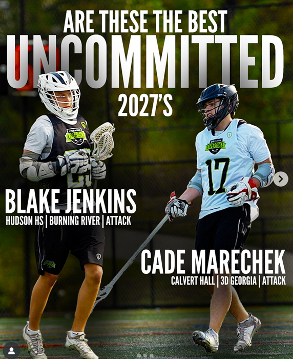🚨 Another day, another highlight for True Cleveland.

Blake Jenkins (‘27, Hudson, True Ohio Black) just got recognized as one of the top uncommitted attackmen in the 2027 class! 🥍🔥

Want to learn more or join one of our teams?
📞 216-373-5684 or gcalleri@truelacrosse.com