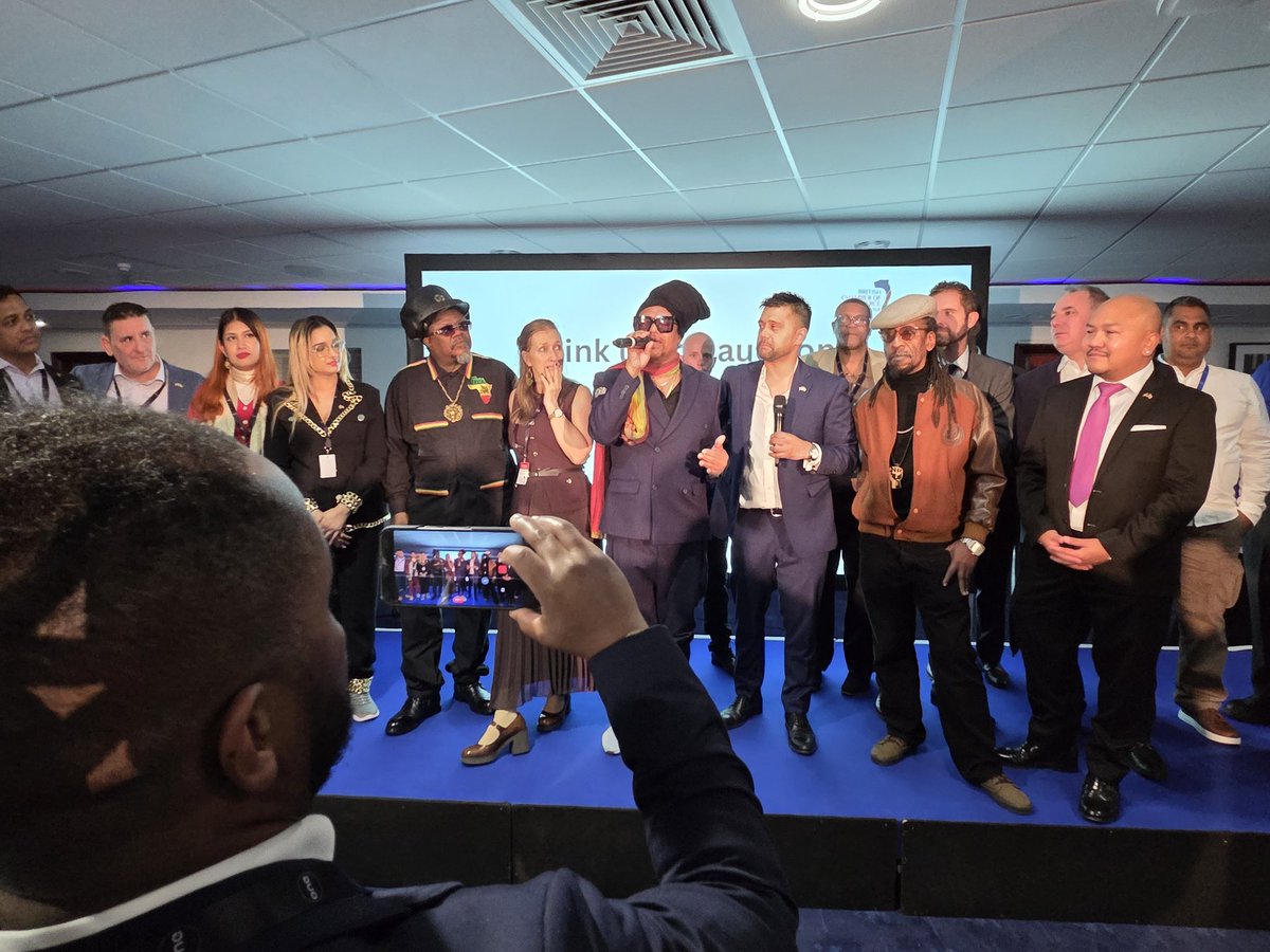 🇬🇾🇯🇲 We were honoured to support the <a href="/BritchamG/">BritCham Guyana</a>  fundraiser event at <a href="/ChelseaFC/">Chelsea FC</a> tonight.
​Vital funds were raised for the Jamaican hurricane relief, boosted by the incredible support of reggae legends <a href="/MaxiPriest/">Maxi Priest</a>, <a href="/aswadband/">aswadband</a>, &amp; <a href="/jahmessenjah/">Luciano Messenjah</a>! 

Out of Many, One People