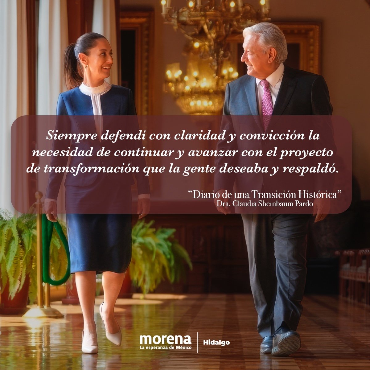 “Diario de una transición histórica”, de la presidenta Claudia Sheinbaum, es el relato del comienzo de una nueva etapa que sigue inspirándose en el proyecto del Humanismo Mexicano.