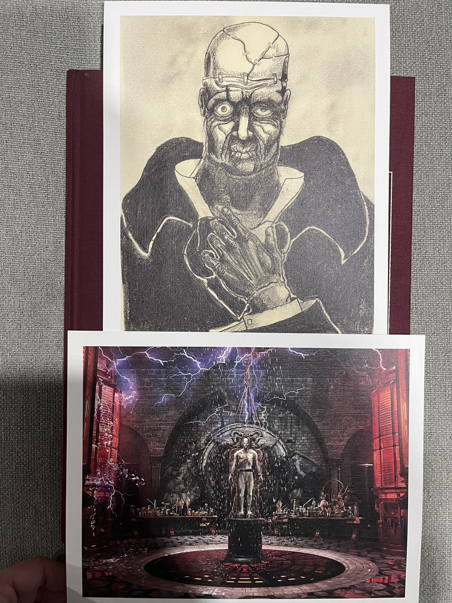 Guillermo Del Toro’s #Frankenstein art book Barnes &amp; Noble exclusive with art prints.