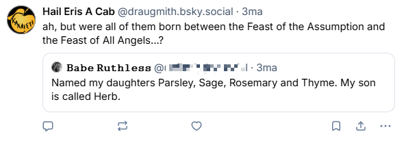 them: "how obscure do you like your jokes, Robb?"
me: