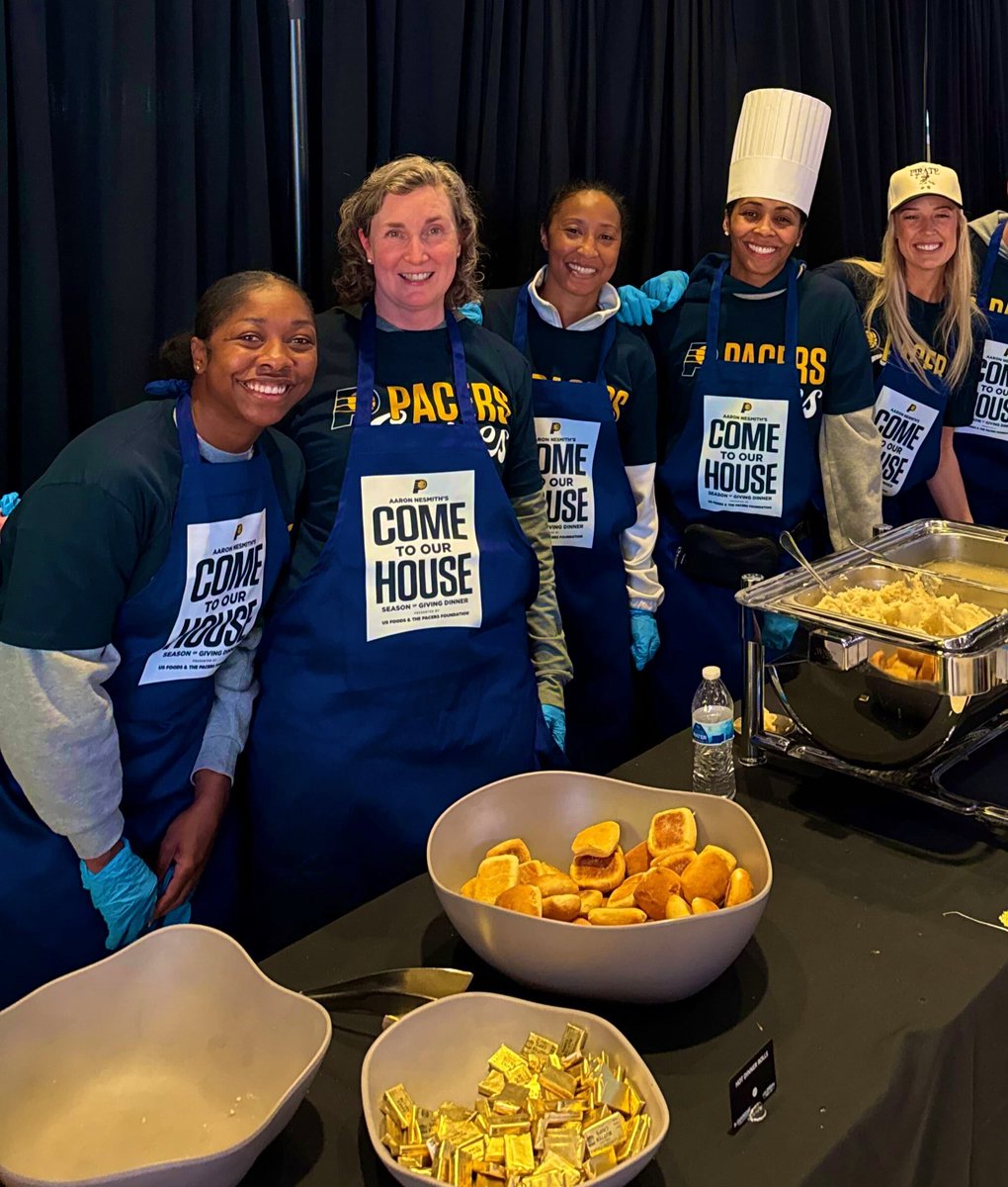 My fever girls supporting the pacers and community 🥹