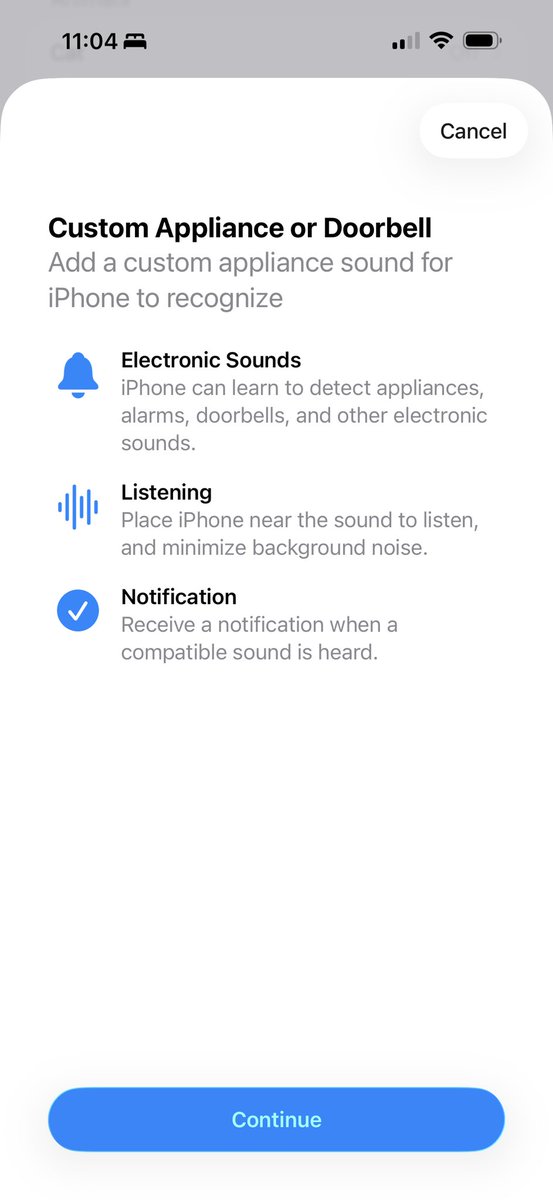 mattcassinelli's tweet image. Did you know your iPhone can automate anything in response to Sound Recognition triggers?

You can cough and the lights turn red.

Or your microwave goes off and it sends off an API request.

You can even use custom Alarms, Appliances, or Doorbells.