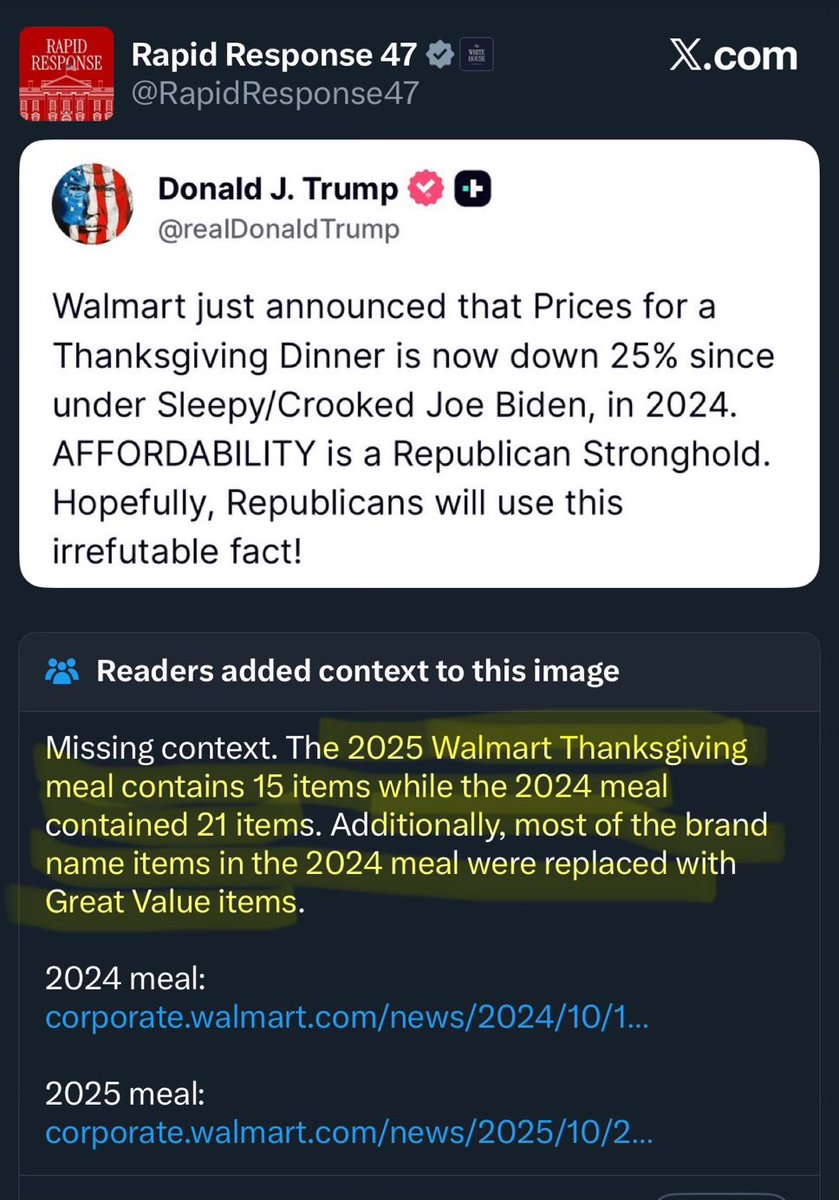 A reporter there should tell Trump about the community note that he got