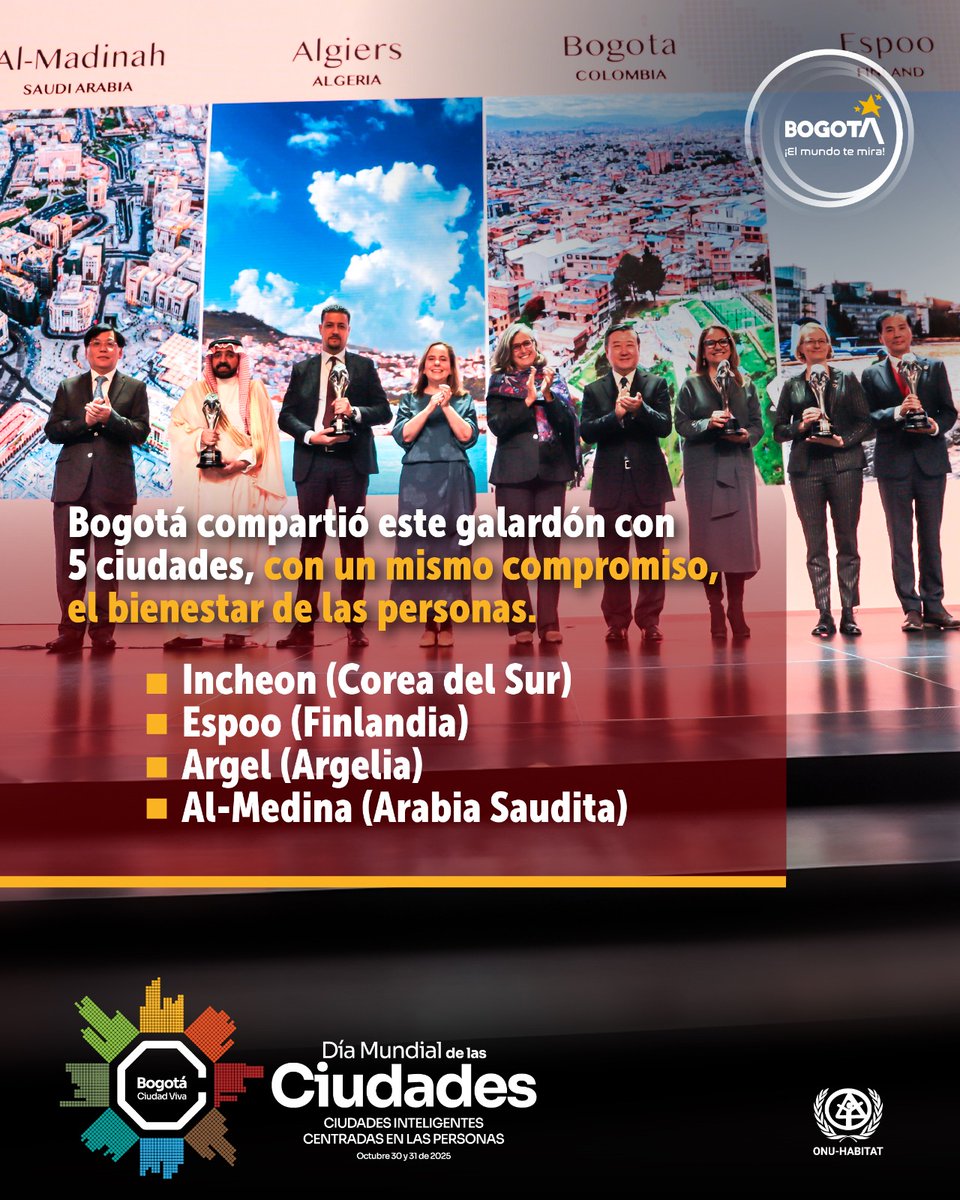 ¡Nos sentimos muy orgullosos por este legado de ciudad que marca un hito en la historia de Bogotá y Latinoamérica.

Ganamos el premio #ShangháiAwards por el proyecto de #RevitalizaciónUrbana en torno al #TransmiCable de San Cristóbal, un modelo exitoso de desarrollo sostenible.❤️