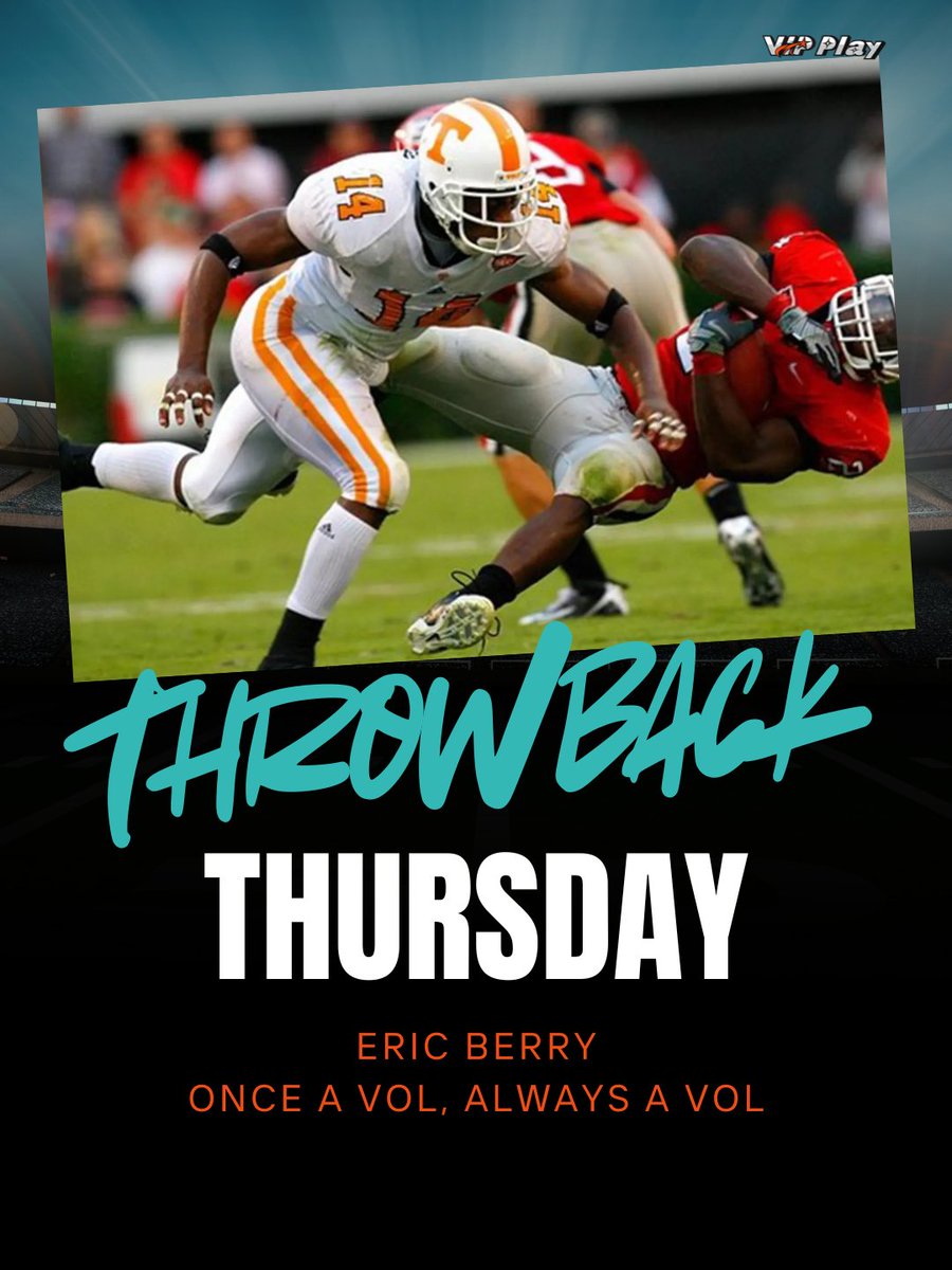 VIPPlayTN's tweet photo. #ThrowbackThursday 🔶 Eric Berry — From Rocky Top to the NFL 🔴
Once a Vol, always a Vol. 🍊 #VFL #RockyTop #EricBerry #ThrowbackThursday #NFL #TennesseePride #ChiefsKingdom https://t.co/WZFAZqAtiJ