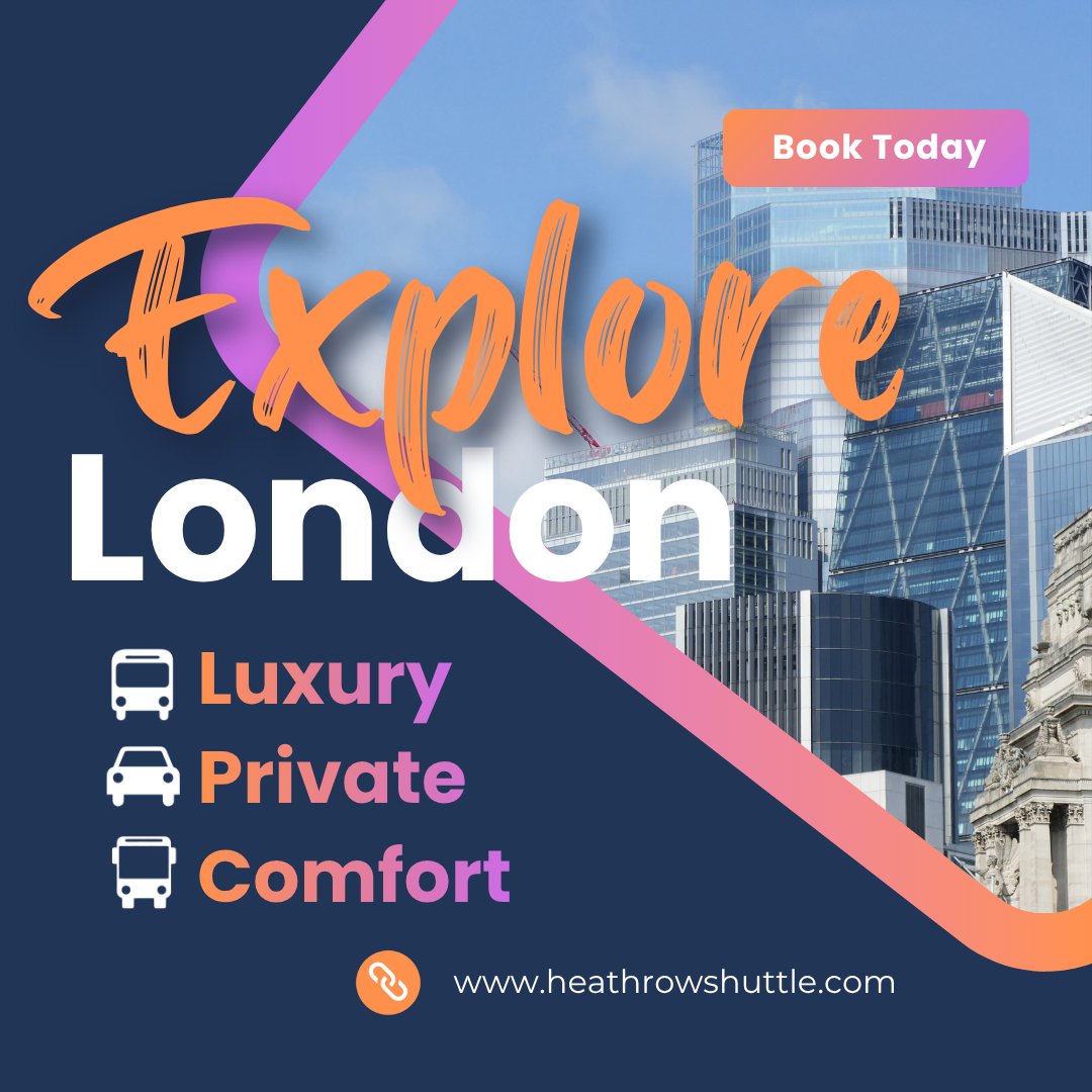 Discover London your way — with private, luxury transport that takes you anywhere in comfort and style. 📷📷
Book now at heathrowshuttle.com
#LuxuryTransport #Heathrowshuttle #londontravel #privatetransfer #VisitLondon #londonlife