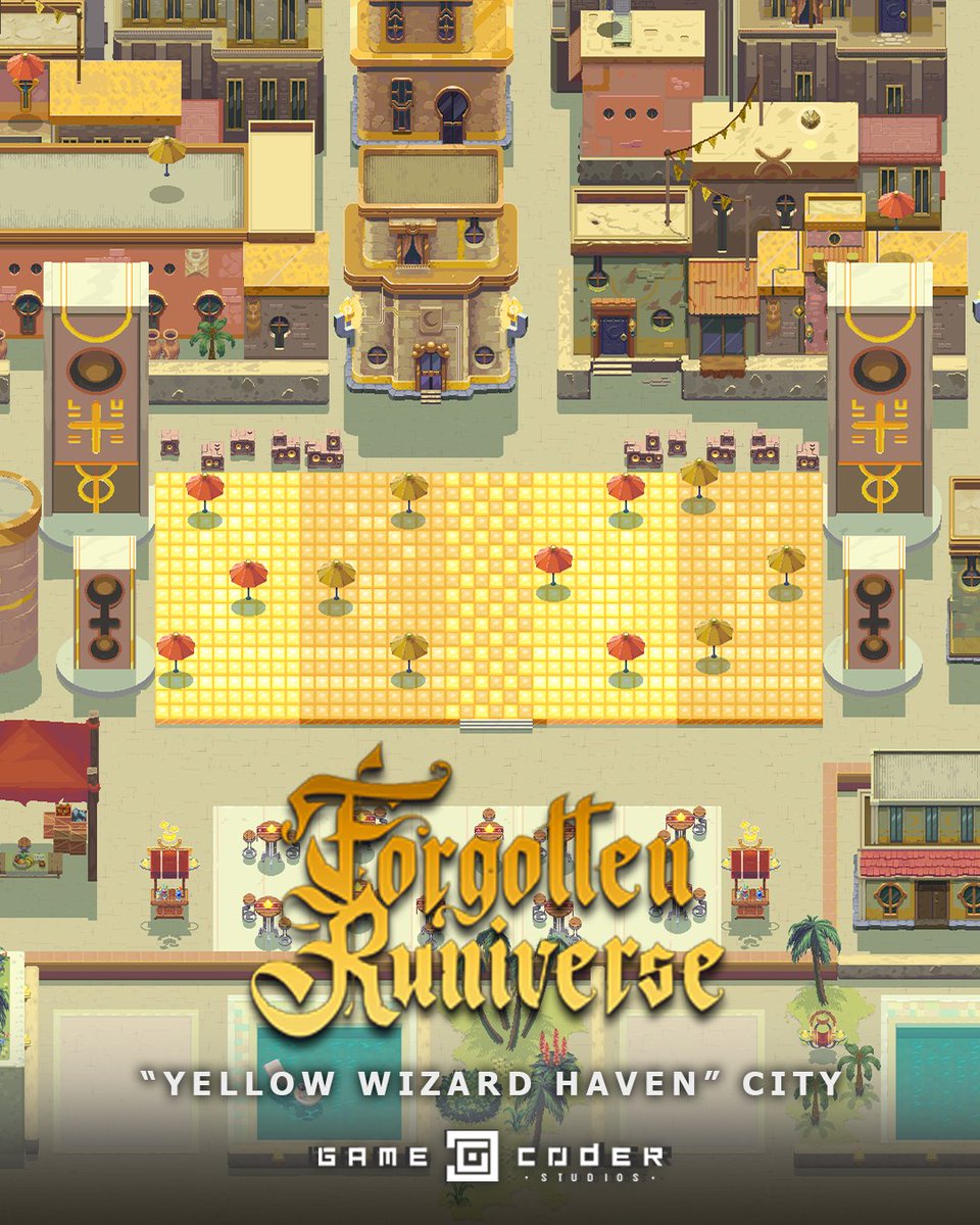 GameCoder_Team's tweet image. 🔎 Explore more on ArtStation: nexus.gamecoderstudios.com/r/0i0
Known as the party capital of the Forgotten Runiverse, this radiant city shines in the heart of the Riviera. 
👉 Discover where creativity meets magic: linktr.ee/gamecoderstudi…