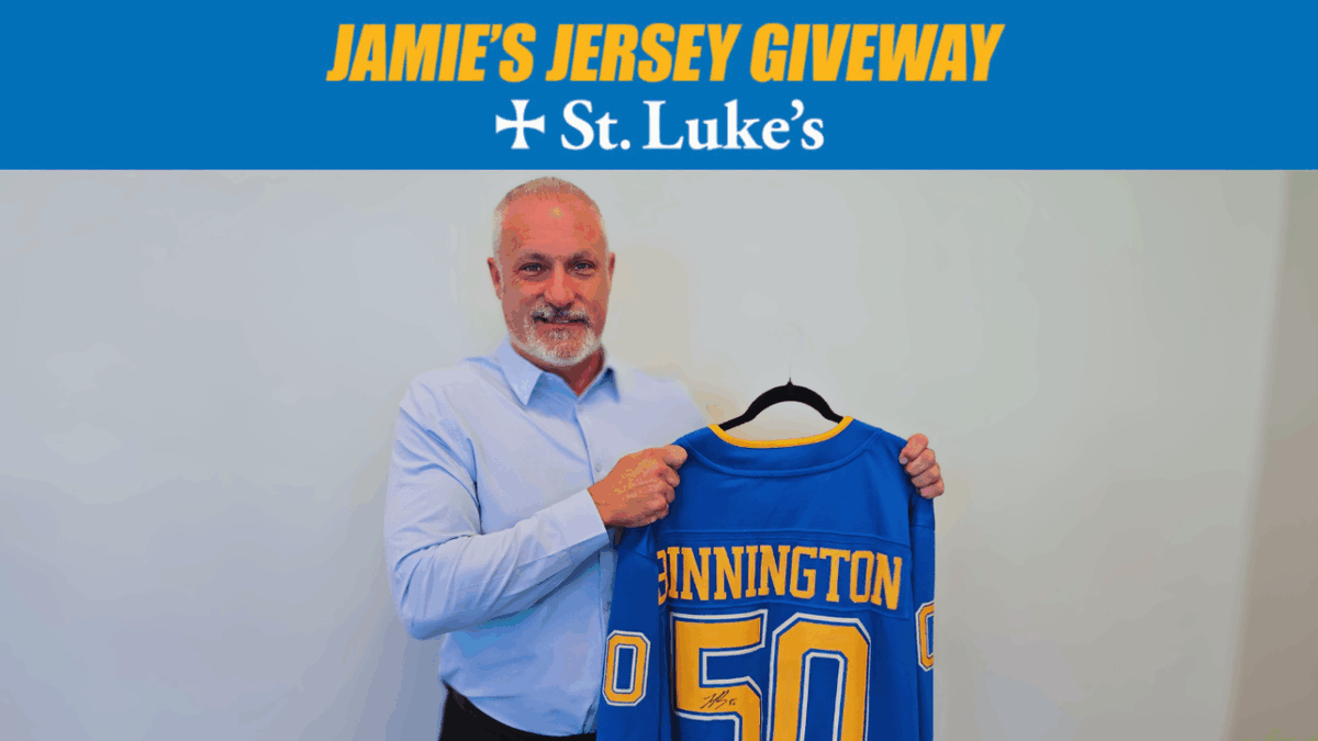 🚨 JAMIE'S JERSEY GIVEAWAY 🚨

This month, <a href="/JamieRivers08/">Jamie Rivers</a> is giving away an autographed Jordan Binnington jersey courtesy of <a href="/StLukesSTL/">St. Luke's Hospital</a>!

Register to win NOW at 101espn.com/rewards/63675 or on your 101 App.