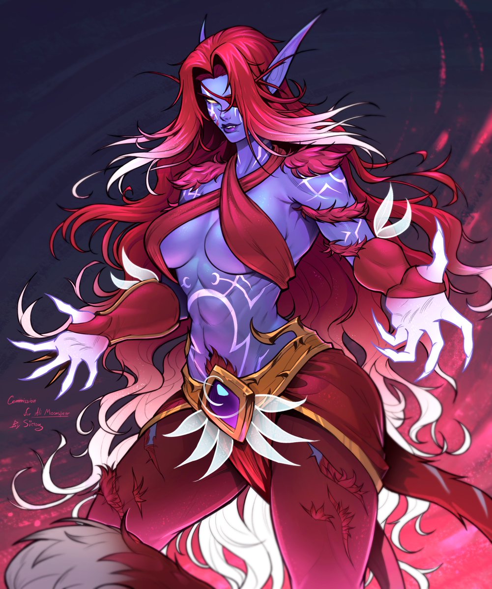 Commission for <a href="/huntress_ali/">Ali Moonspear 👹</a> ! ❤️

#commission #worldofwarcraft