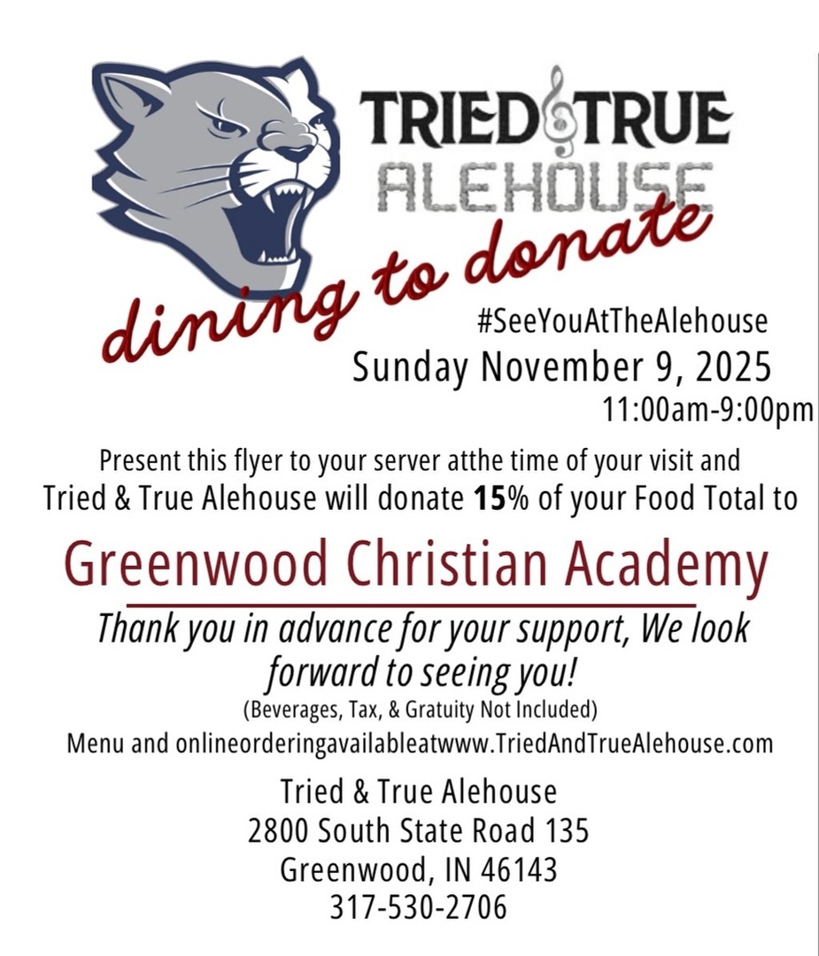 Head to @triedandtruealehouse on Sunday, 11/9 and show them this to support GCA Athletics &amp; our basketball program! instagr.am/p/DQue0EfkRk3/