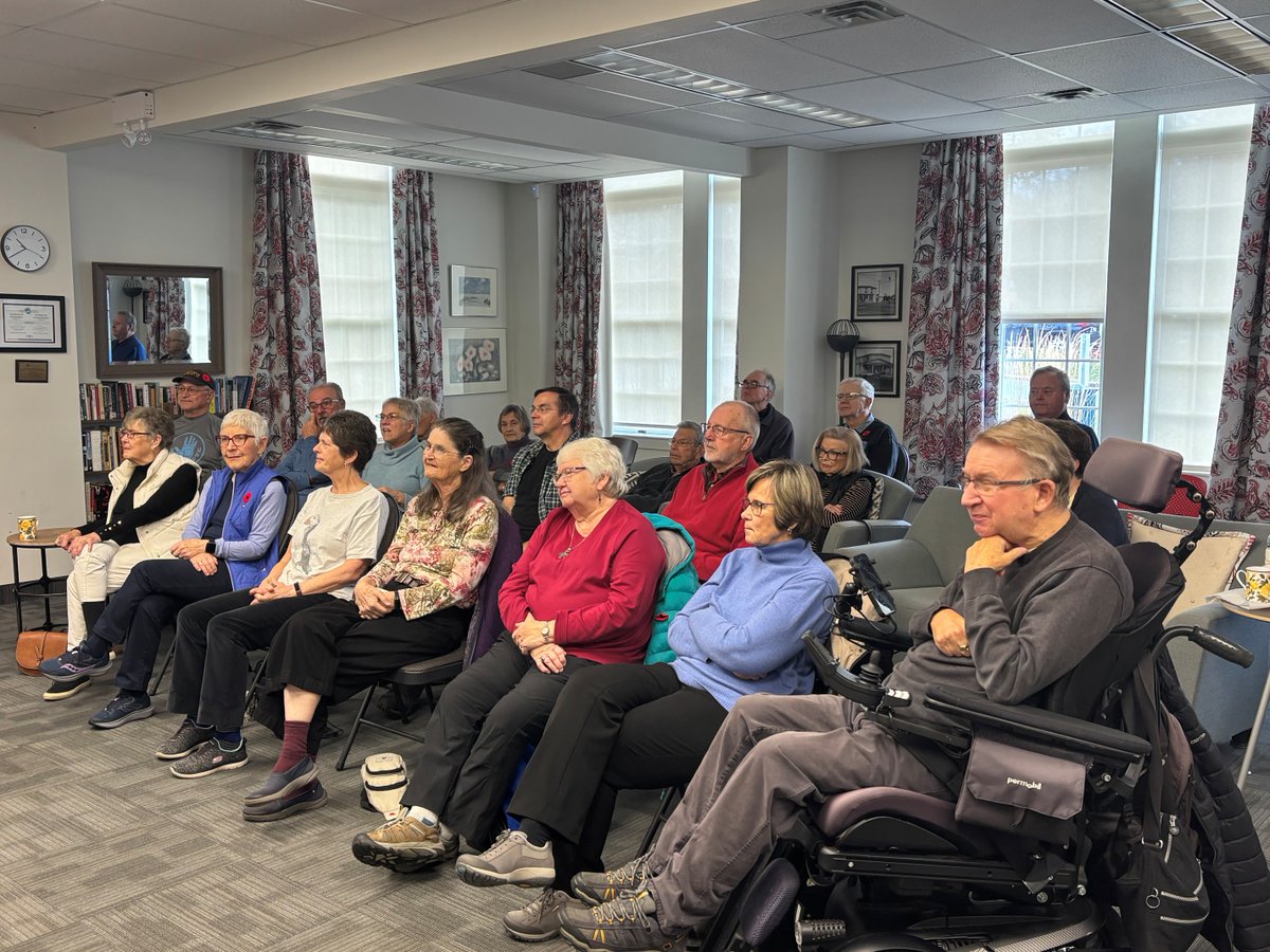SJNewcomersCntr's tweet photo. 🐋 Future Engage at the Hive featured Jim Wilson sharing insights on the Bay of Fundy's wildlife! We learned about birds, marine mammals, migration, and the challenges they face. Thank you, Jim, for an engaging and educational morning! #BayofFundy #FutureEngage #SJNC https://t.co/oOnJcpFYug