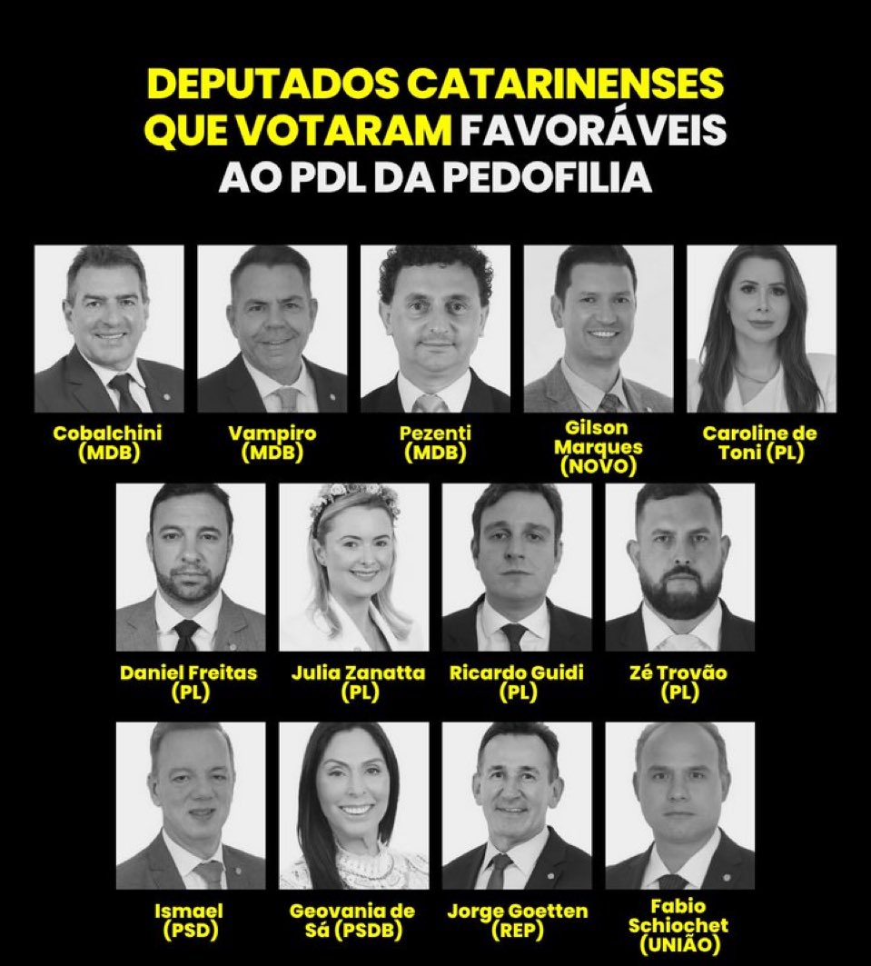 RafaelLulista's tweet image. Só dois tipos são favoráveis a pedofilia: pedófilos e FDF. Há casos que esses asquerosos são as duas coisas 

CRIANÇA NÃO É MÃE 
PDL DA PEDOFILIA NÃO
DIREITA APOIA PEDOFILIA 
CONGRESSO INIMIGO DO POVO