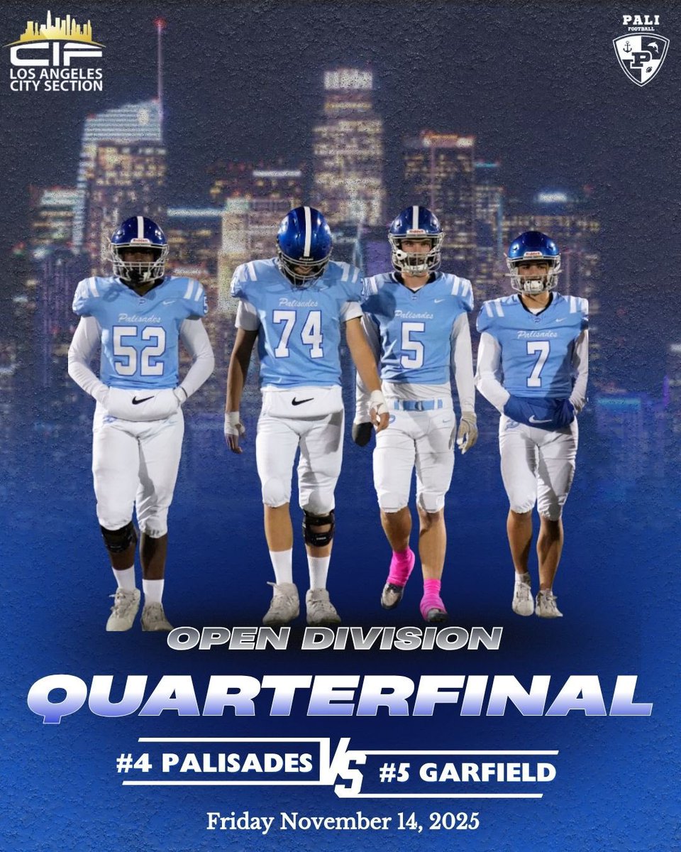 The countdown begins!
<a href="/CoachSmithPali/">Dylen Smith</a> 
<a href="/latsondheimer/">eric sondheimer</a> 
<a href="/Tarek_Fattal/">Tarek Fattal</a> 
<a href="/PalisadianPost/">Palisadian-Post</a> 
<a href="/PrepRedzoneCA/">Prep Redzone California</a>