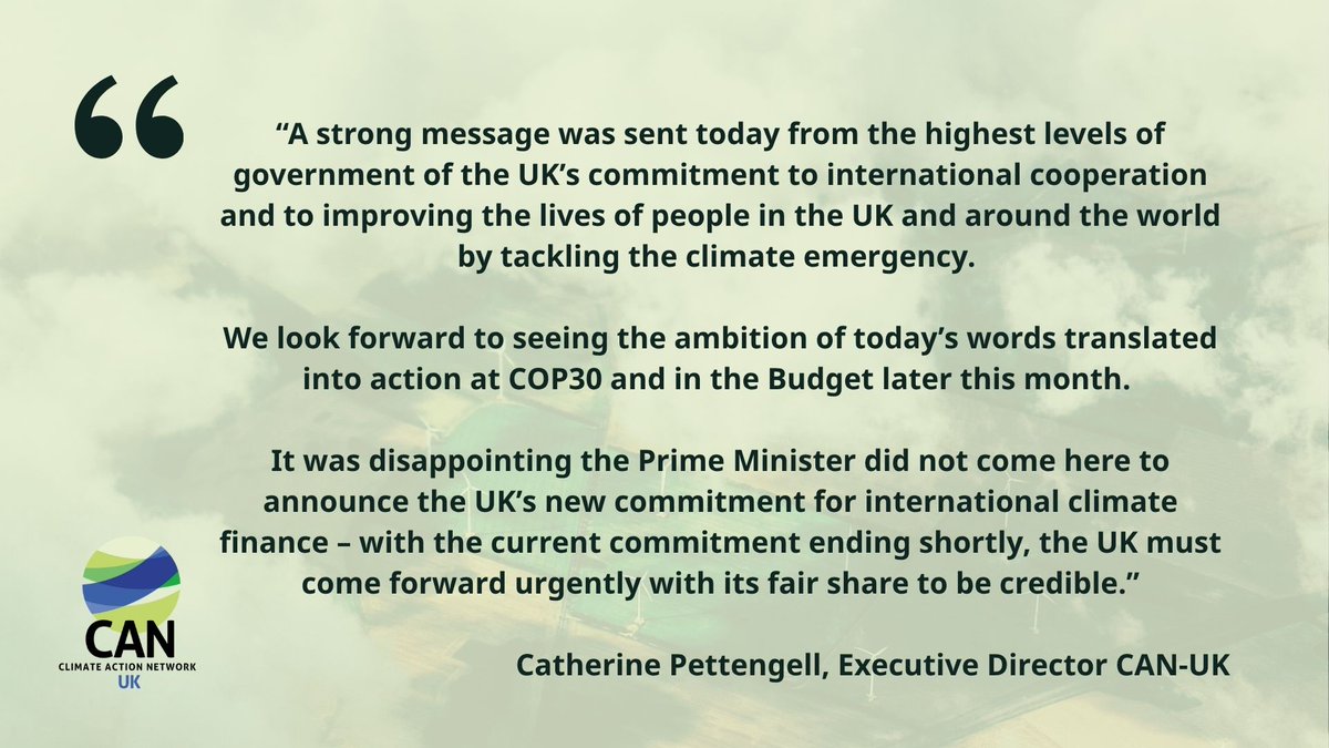 CAN_UK_'s tweet photo. CAN-UK and members react to Keir Starmer and HRH the Prince of Wales at today's Belem Climate Summit in Brazil.

https://t.co/EUE1OU29eL https://t.co/8xuhPrbYpM