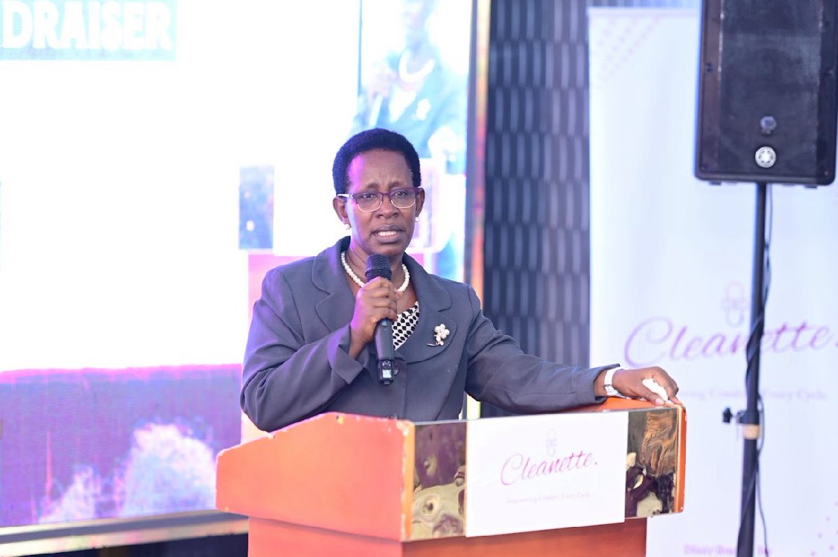 During her remarks, <a href="/DianaAtwine/">Dr. Diana Atwine</a> , the Permanent Secretary at the Ministry of Health, commended Cynthia and Esther for their vision and dedication to empowering girls and women through Cleanette. She noted that while many young people are not living out the purpose they were
