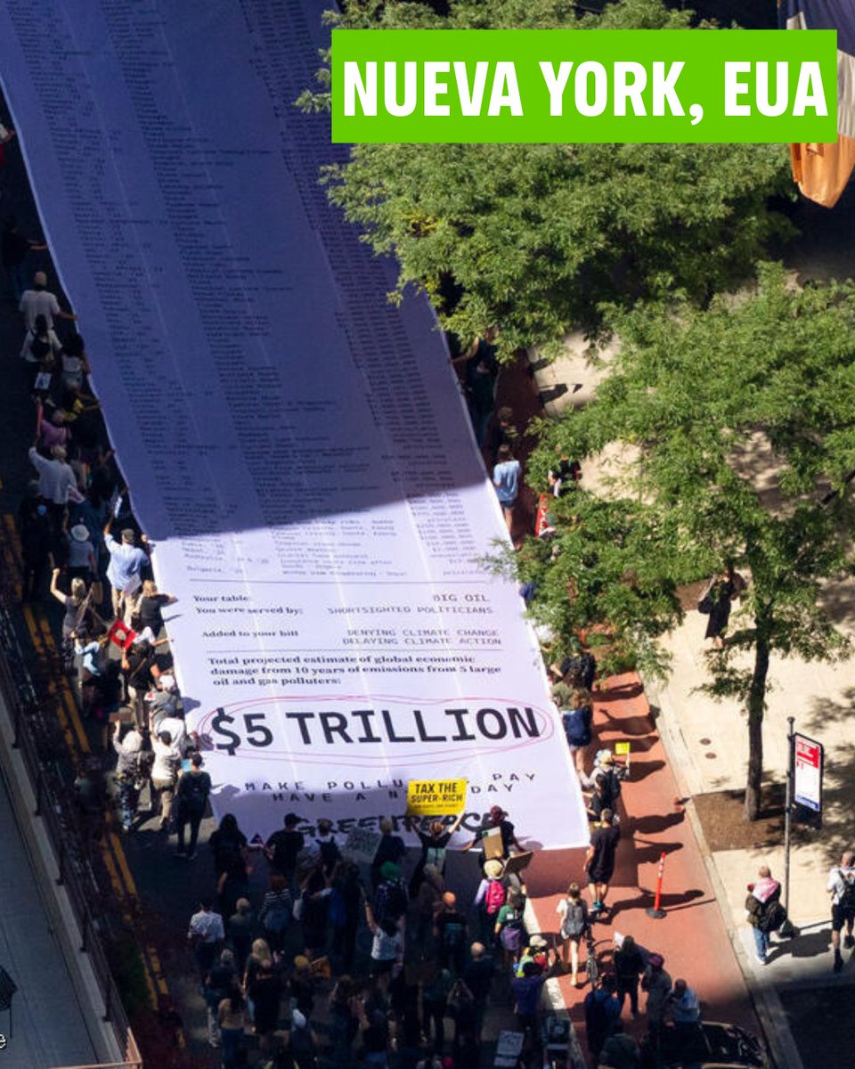 greenpeacemx's tweet image. El planeta ya pasó la cuenta, y es enorme. 💰

Este mes, rumbo a la #COP30, activistas al rededor del mundo exigimos que los contaminadores paguen su deuda climática.

🔥 El límite de 1.5 °C aún es posible, pero los gobiernos deben actuar YA.

Firma ahora: act.gp/3JMNSSY