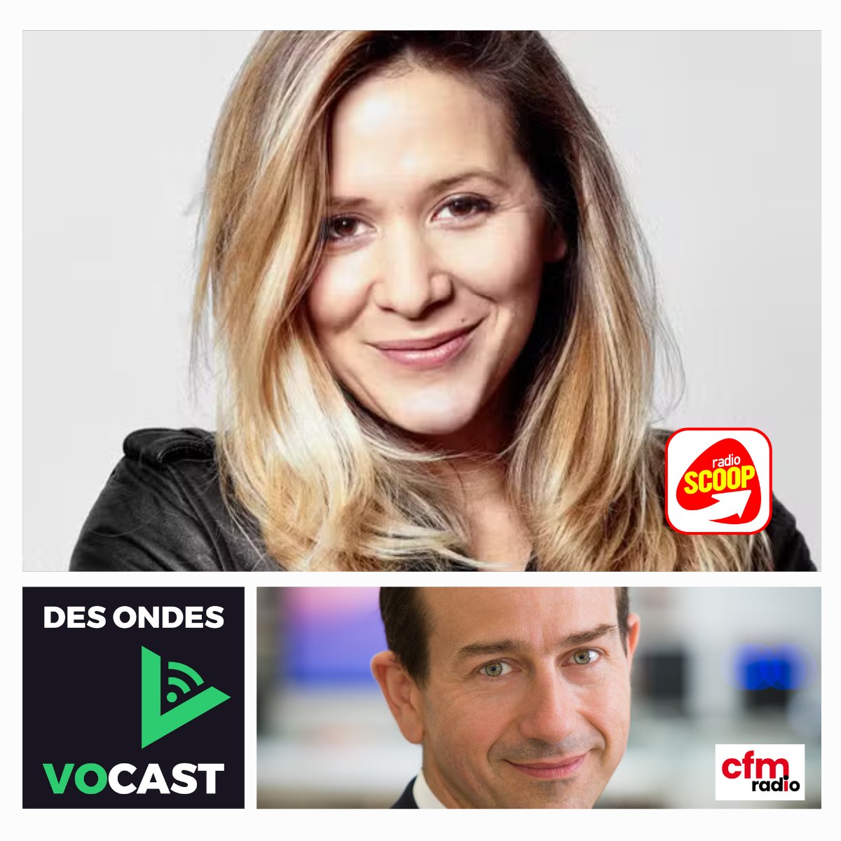 🔴Des Ondes Vocast, LE podcast qui parle de RADIO, est paru
➡️Le Zoom actu
➡️Interview Stéphanie Loire - Le drive Radio Scoop, parcours, projets radio / tv / podcast
➡️Interview Hugues de Vesins - Président CFM - La baisse possible du FSER et ses enjeux
🎧vocast.fr