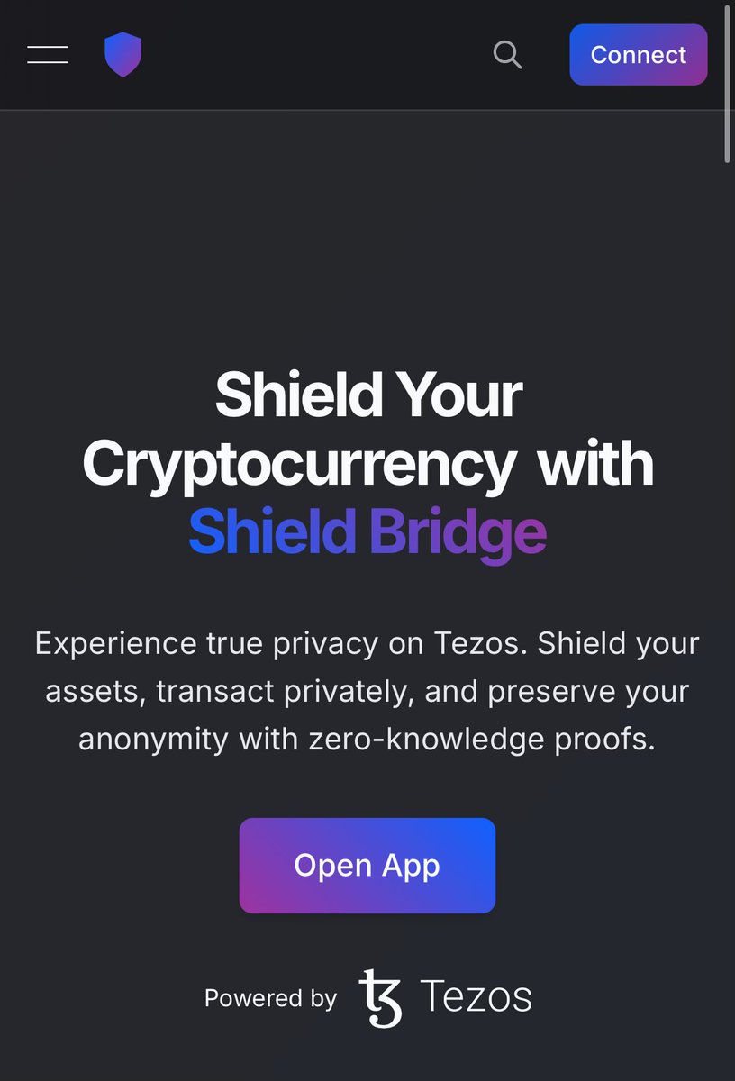 For privacy lovers: you can shield your $USDt or any token, $ZEC-style, on shieldbridge.xyz

Only on Tezos.