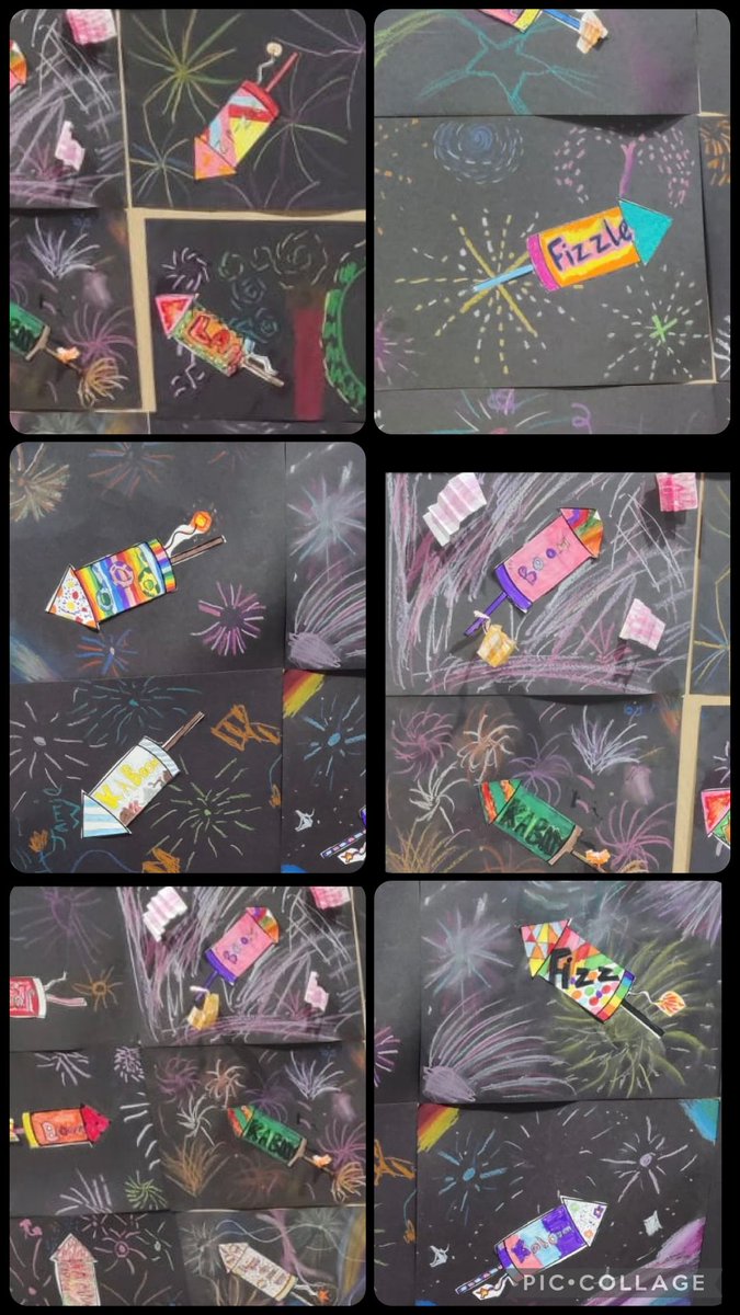 DalryPrimary's tweet image. This week, P5 have been learning about figurative language to up-level our narrative writing, then used onomatopoeia to create explosive firework art! 🎆🚀 #CreativeWriting #FireworkArt #LearningIsFun