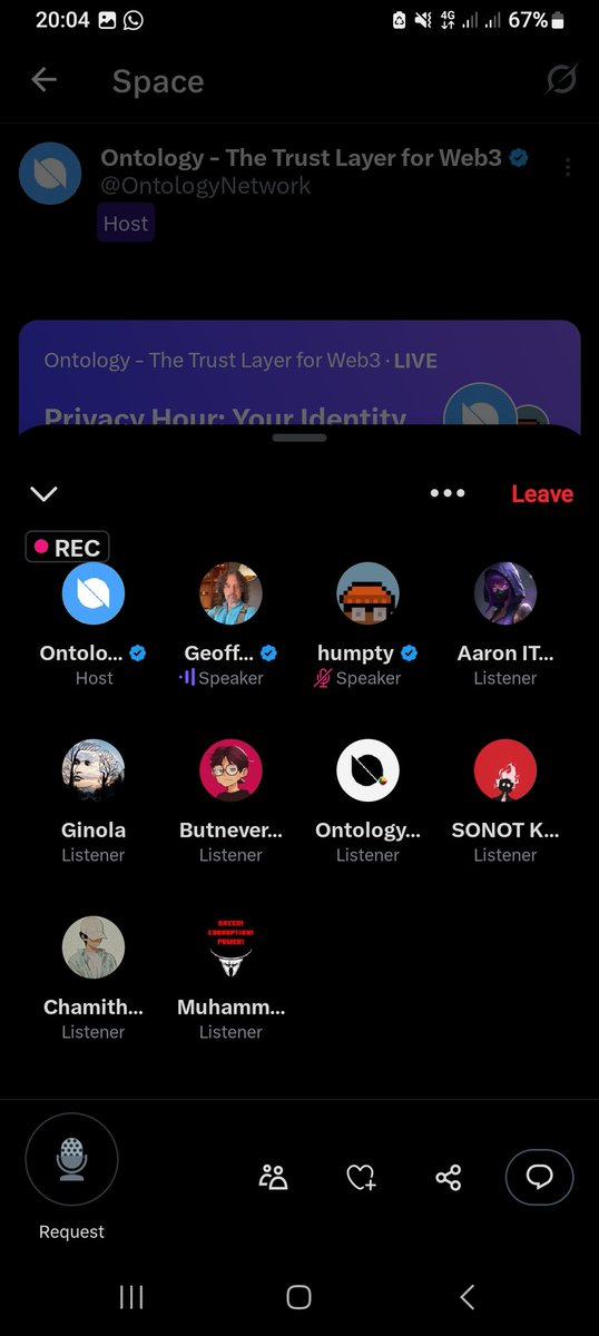 AMSIS_KING's tweet photo. “Privacy, identity & trust in Web3 🔐
Join the conversation LIVE with @OntologyNetwork and the community.
#Ontology #Web3 #CryptoSpaces
#OntologyNetworkNigeria
#OntologyNetwork
#CommunitySpace https://t.co/pnMuxPeIEw