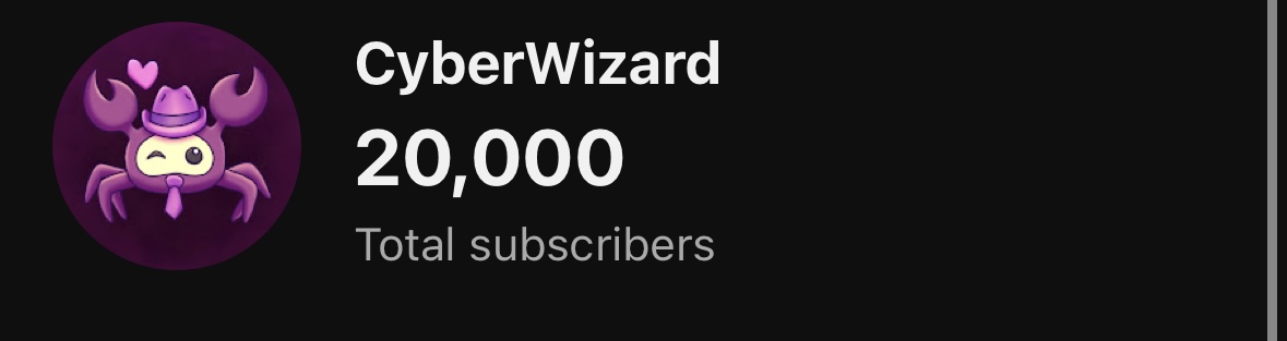 CyberWizardtf2's tweet image. Yippee!!!! We’ve been so growth maxxing lately!!! Ty guys!!!