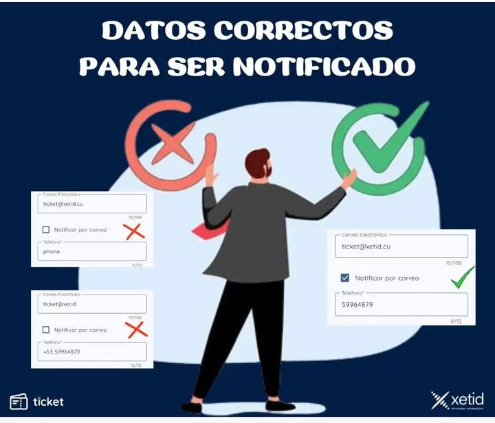 📣📣¡Atención estimados usuarios!📣📣

Para asegurar que reciba todas las notificaciones y actualizaciones sobre su reserva, es fundamental que verifique que el número de teléfono y la dirección de correo electrónico que introduzca en #ticket sean correctos.