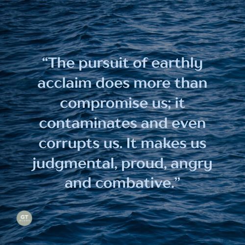 garyLthomas's tweet image. “The pursuit of earthly acclaim does more than compromise us; it contaminates and even corrupts us. It makes us judgmental, proud, angry and combative.” 

“The good-enough-for-God life makes us humble, contrite, encouraging, compassionate, grace-based, and excited about others’…