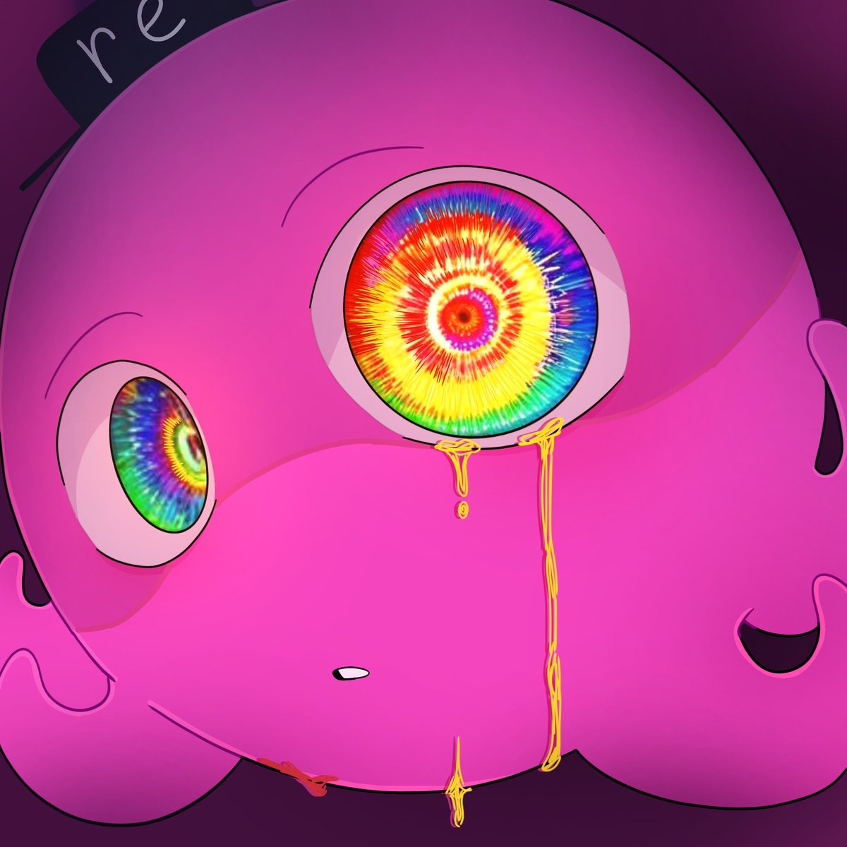 anstapnever's tweet image. Who gave him those rainbow pills???🌈

He seems to be feeling very bad... or good...?