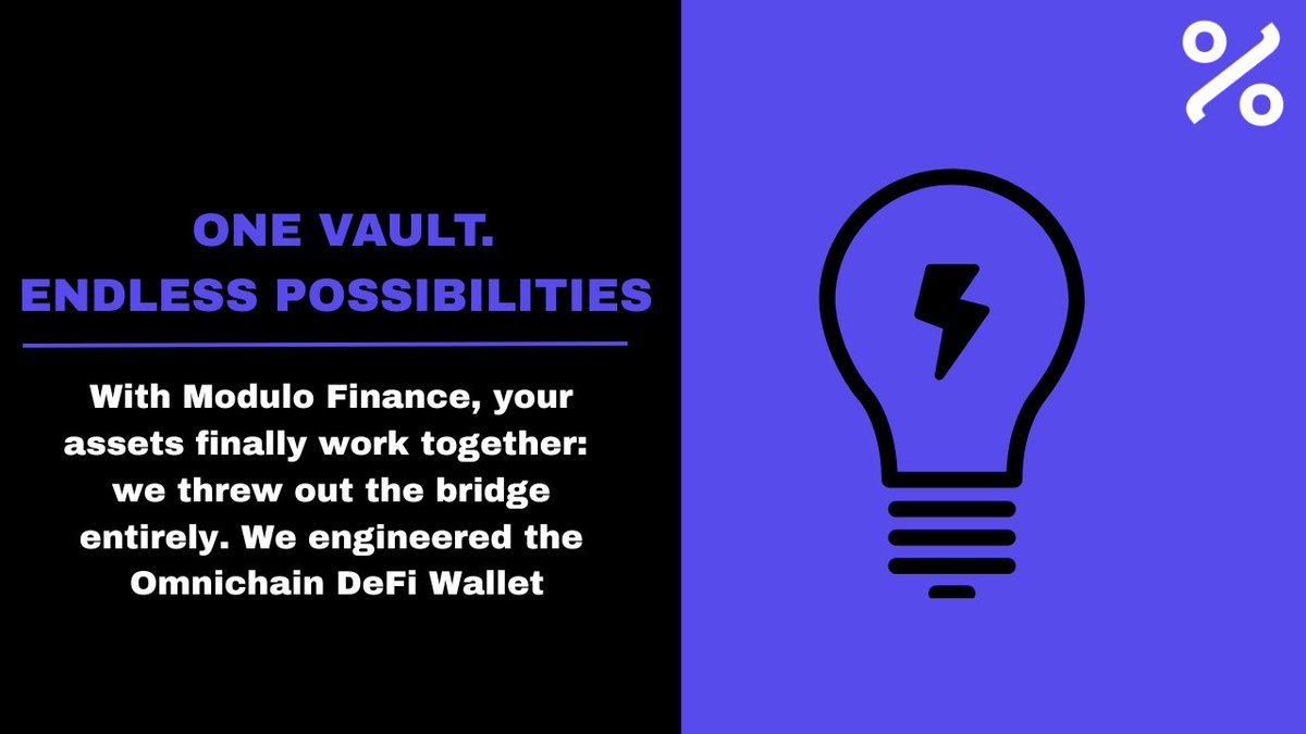 You wake up, check your portfolio…
ETH on one chain. BTC on another.
You want to farm yields, but bridging fees, delays, and risk stop you cold.

That’s the everyday DeFi reality; fragmentation.
A system that makes you work harder just to use your own assets.

<a href="/ModuloFinance/">Modulo Labs</a>