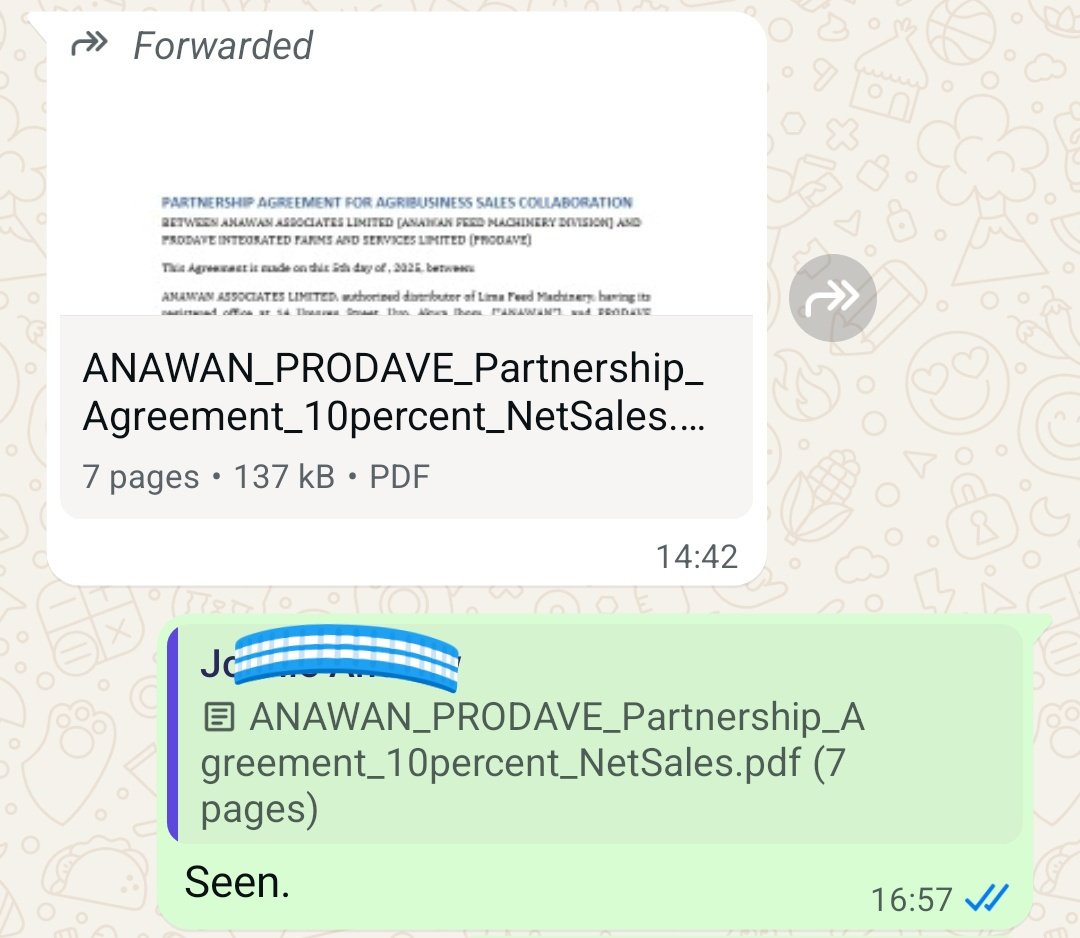 ProdaveFarms's tweet image. Just signed another partnership deal!

To the glory of God.

PRODAVE IS GRATEFUL 🙏