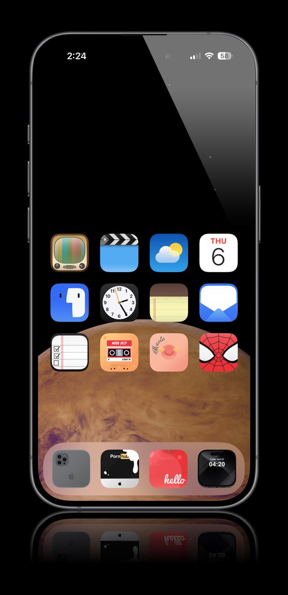 MaeloArt's tweet image. #ios 18 #smpro #homescreen #screenshot
