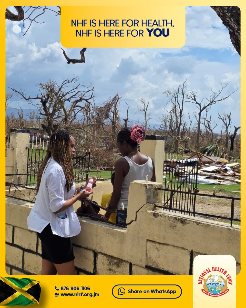 NHFJamaica's tweet photo. π Bringing Care Closer to You π
Our NHF Mobile Pharmacy team has been on the ground serving communities in the western parishes.
Weβre committed to showing up for you - and weβll continue to visit affected communities in the affected parishes as long as needed.
#NHFCares #MobilePharmacy #HereForYou #MelissaRecovery #NHFJamaica