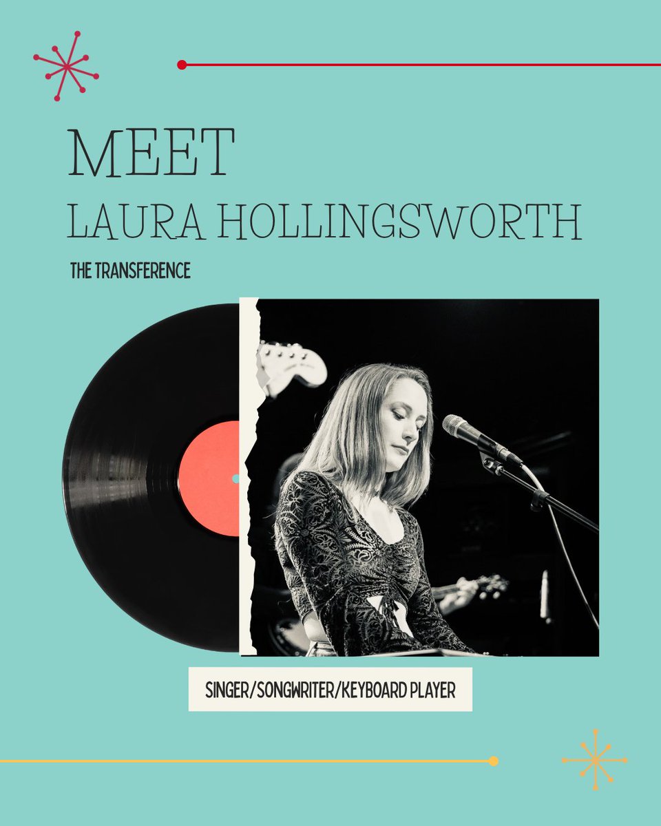 HardstopRecord's tweet image. Meet Laura Hollingsworth: voice, keys, and one of the restless hearts behind The Transference. From quiet rooms to Chicago’s dark pop pulse, she leads from behind the keys with melody, motion, and fire. Listen to Floodlights now on Spotify.
#MeetTheBand #IndieRock #ChicagoMusic