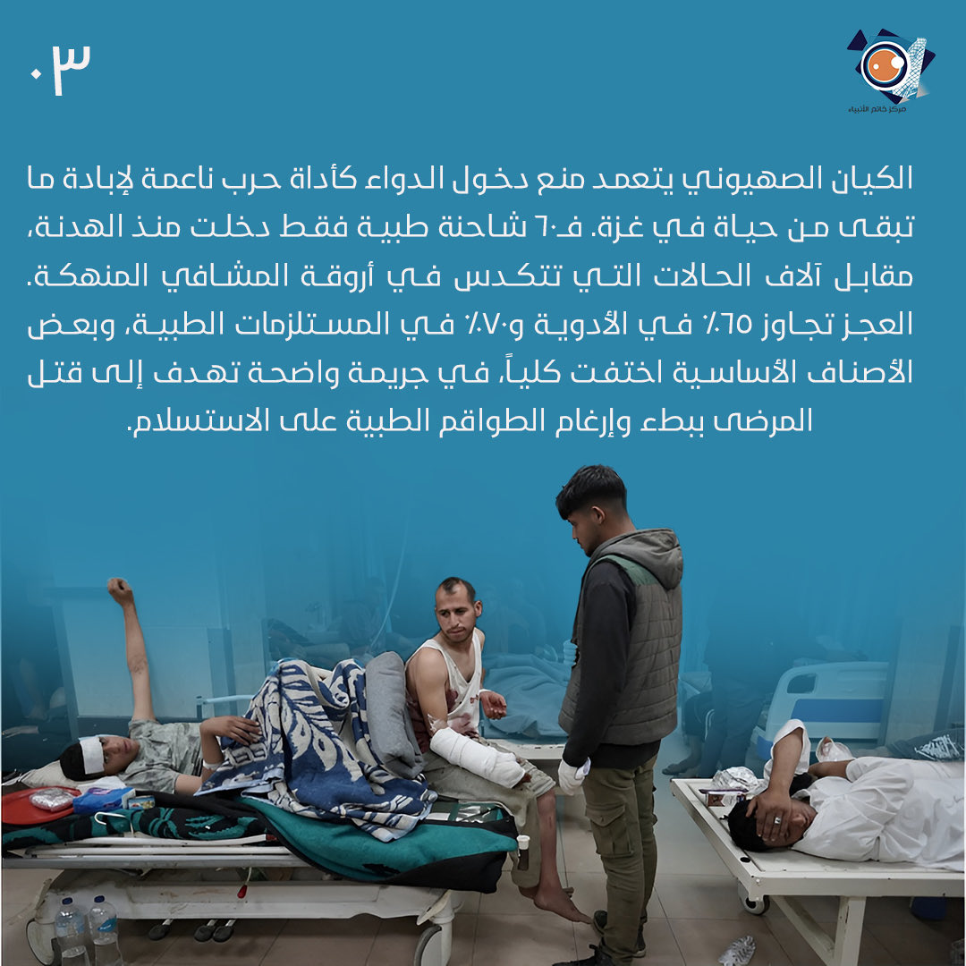 khataam313's tweet photo. الاحتلال يقتل المرضى بصمت..غزة تواجه الموت بلا دواء

#الاحتلال_الصهيوني #العدو_الصهيوني #جرائم_الاحتلال_الصهيوني https://t.co/kn81ulMJga