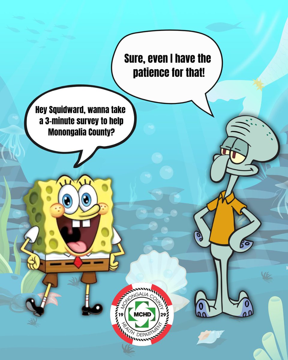 Got three minutes? You don't even need to leave your moai head house to complete MCHD's Community Health Needs Assessment survey. It will help determine programs and efforts to make changes in our region.
The link is good thru Sunday. wvu.qualtrics.com/jfe/form/SV_eP…
🦑 🧽👖